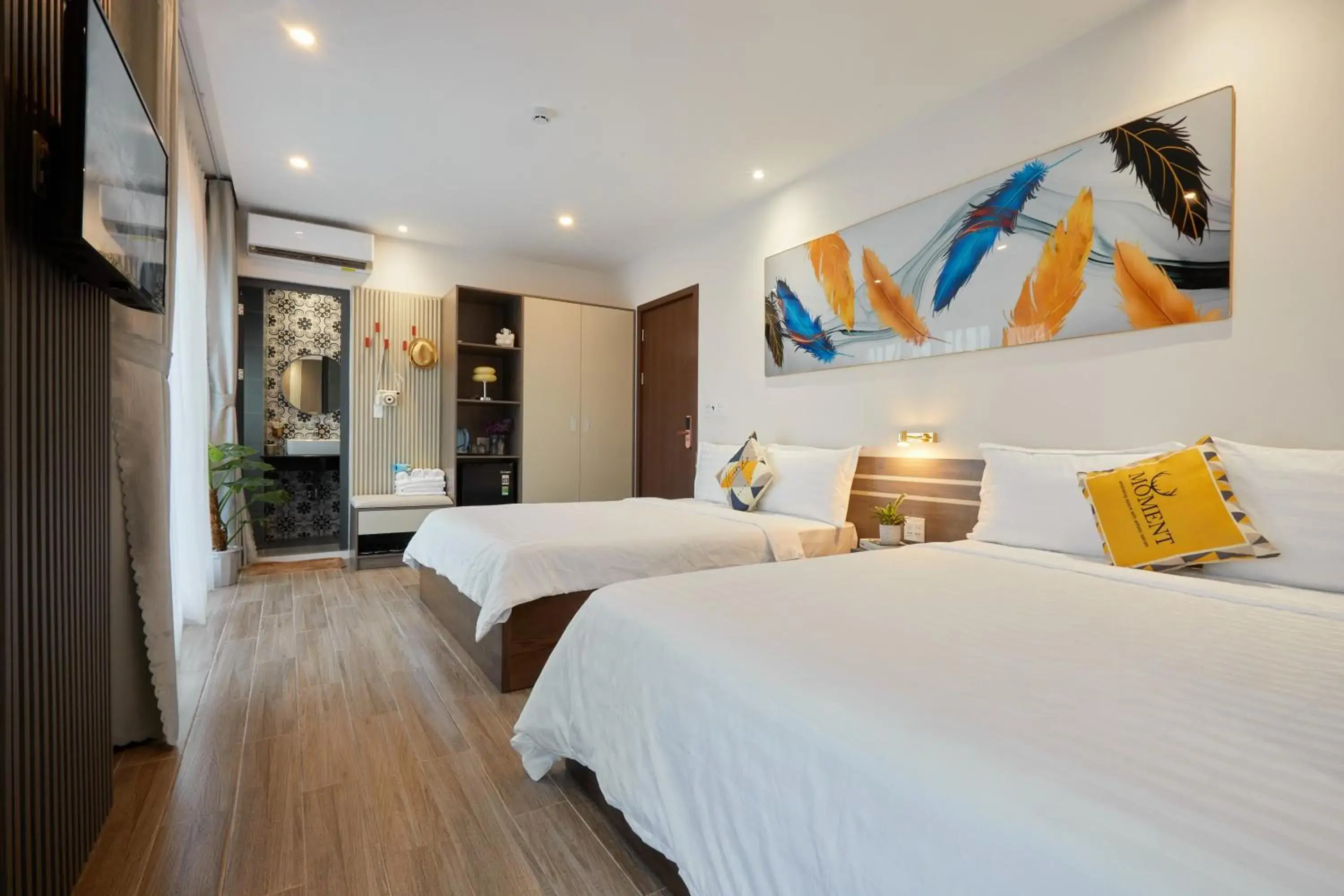 Bed in Lux Quy Nhon Homestay Bed in Lux Quy Nhon Homestay