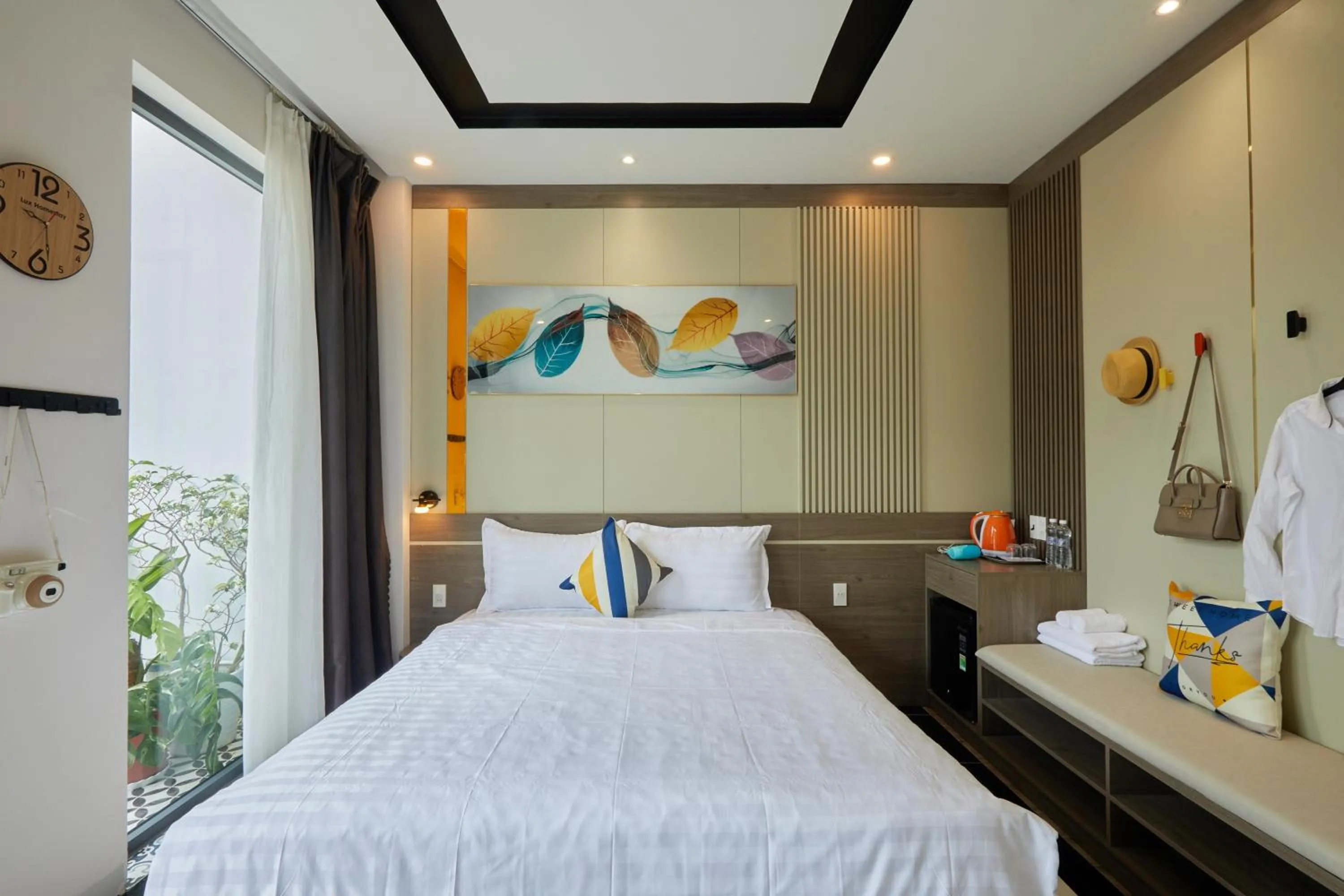 Bed in Lux Quy Nhon Homestay
