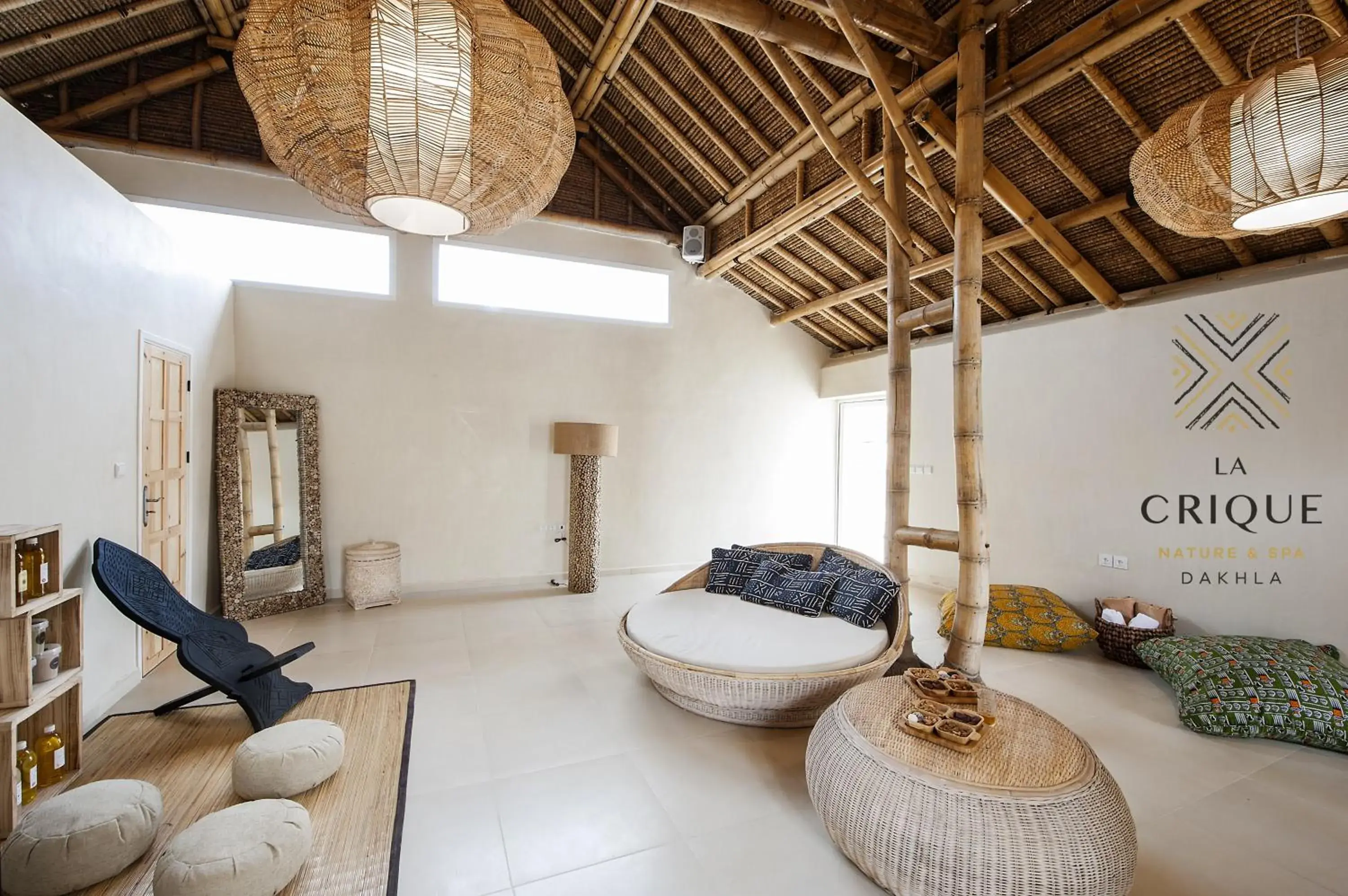 Living room in La Crique Nature & Spa Living room in La Crique Nature & Spa