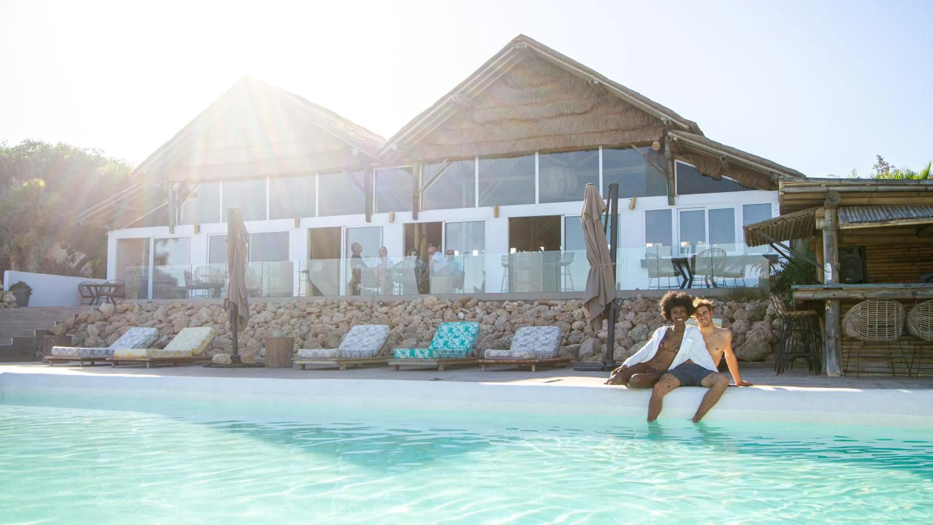 Swimming pool in La Crique Nature & Spa