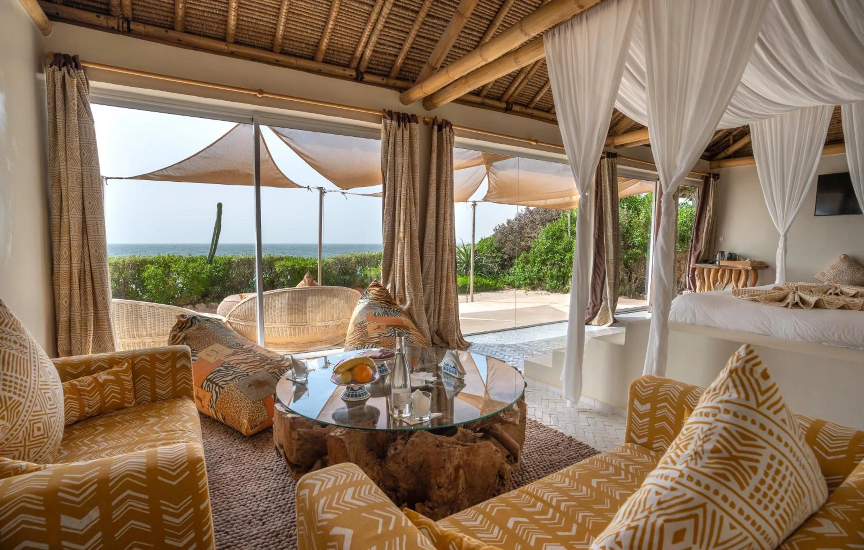 Bedroom in La Crique Nature & Spa