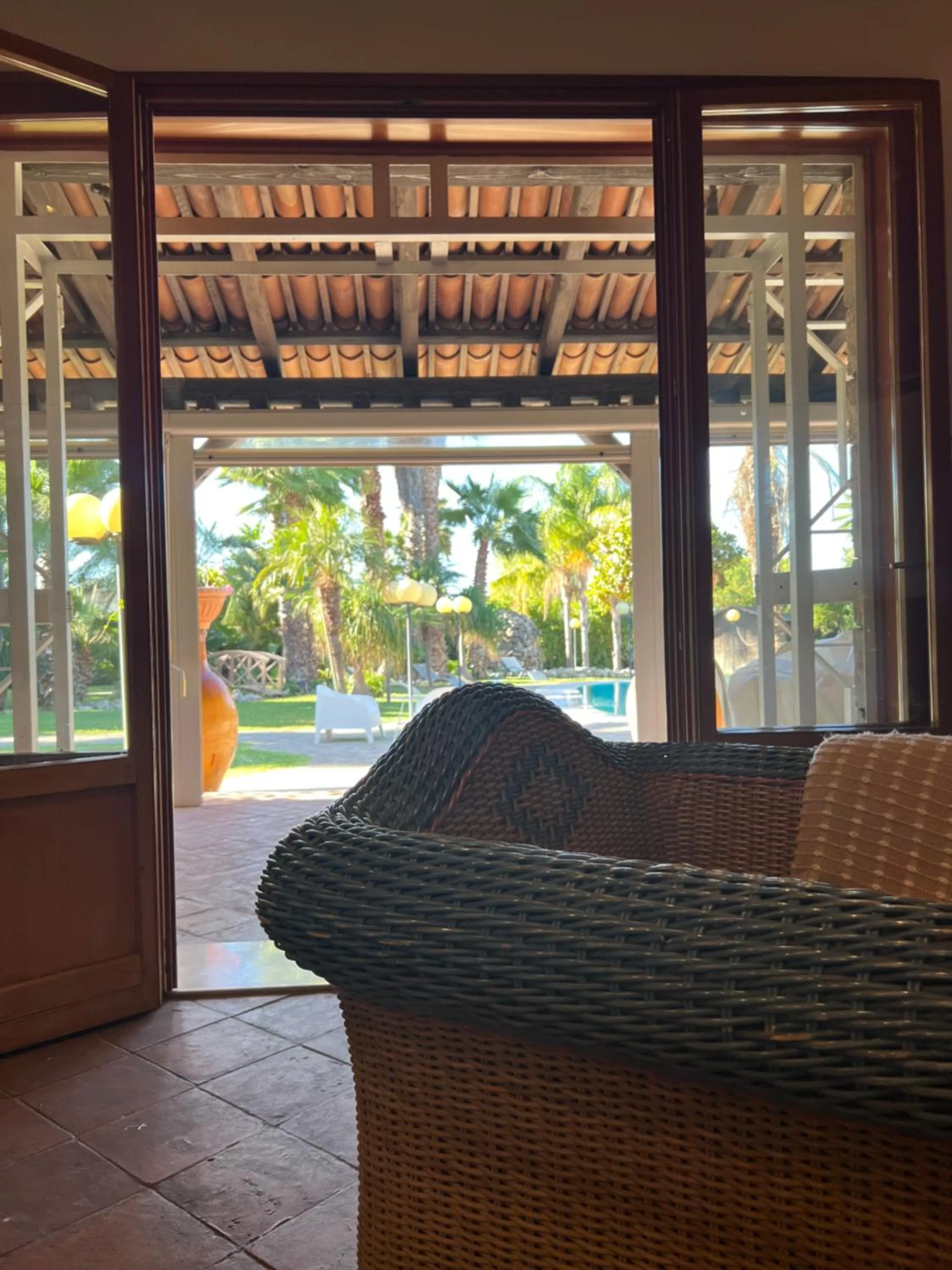 Seating area in All'Ombra del Palmeto