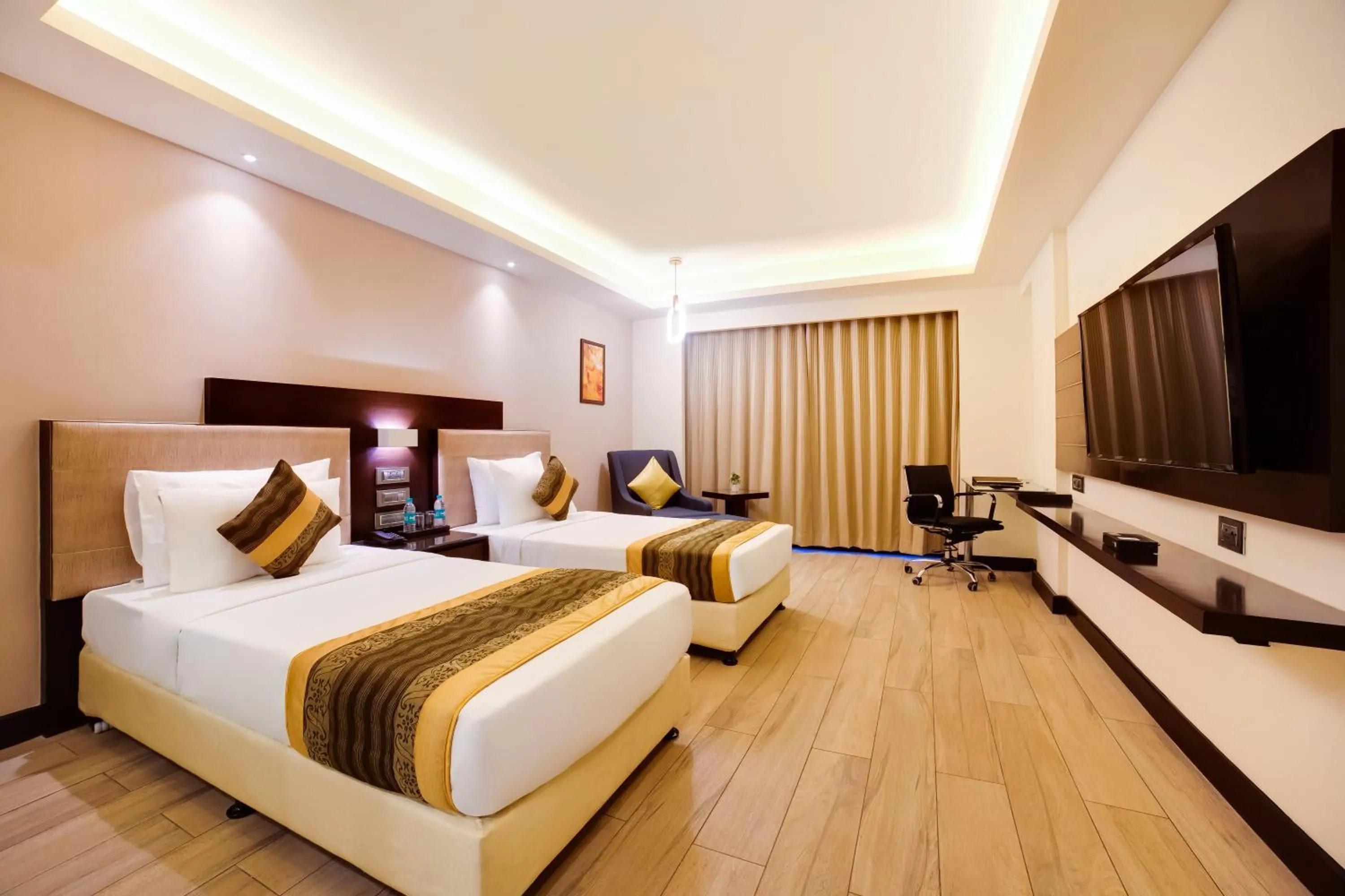 Photo of the whole room, Bed in The Fern Residency Bhopal