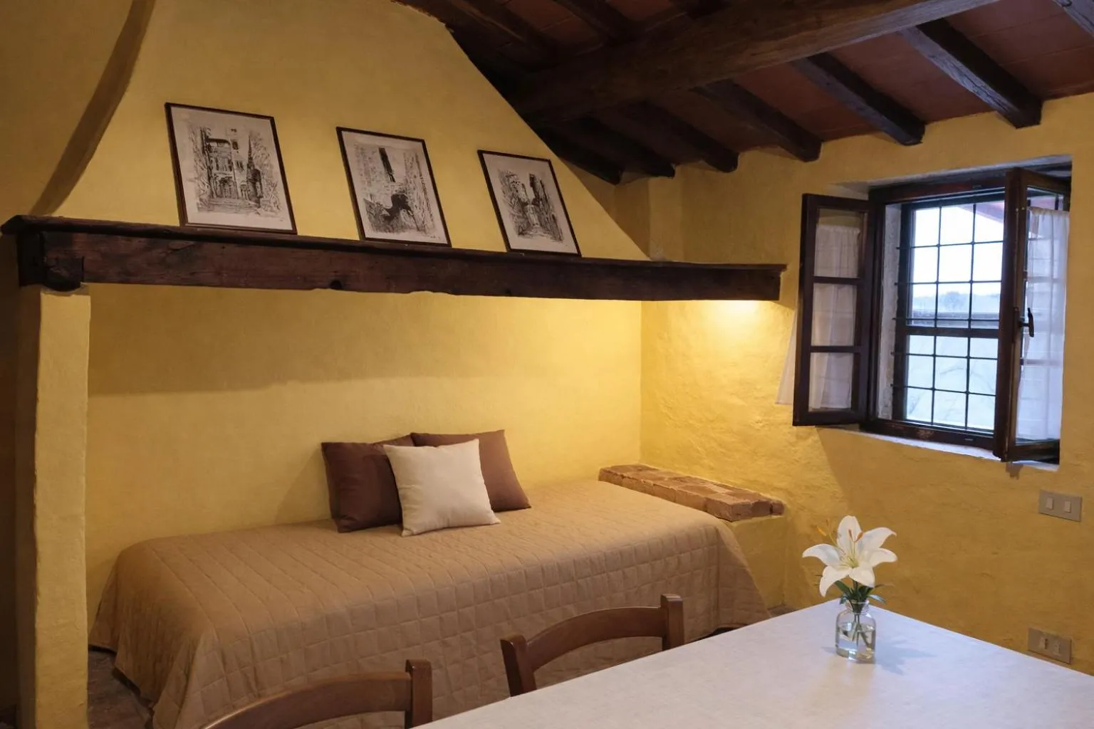 Living room, Bed in Fattoria Agriturismo Nerbona