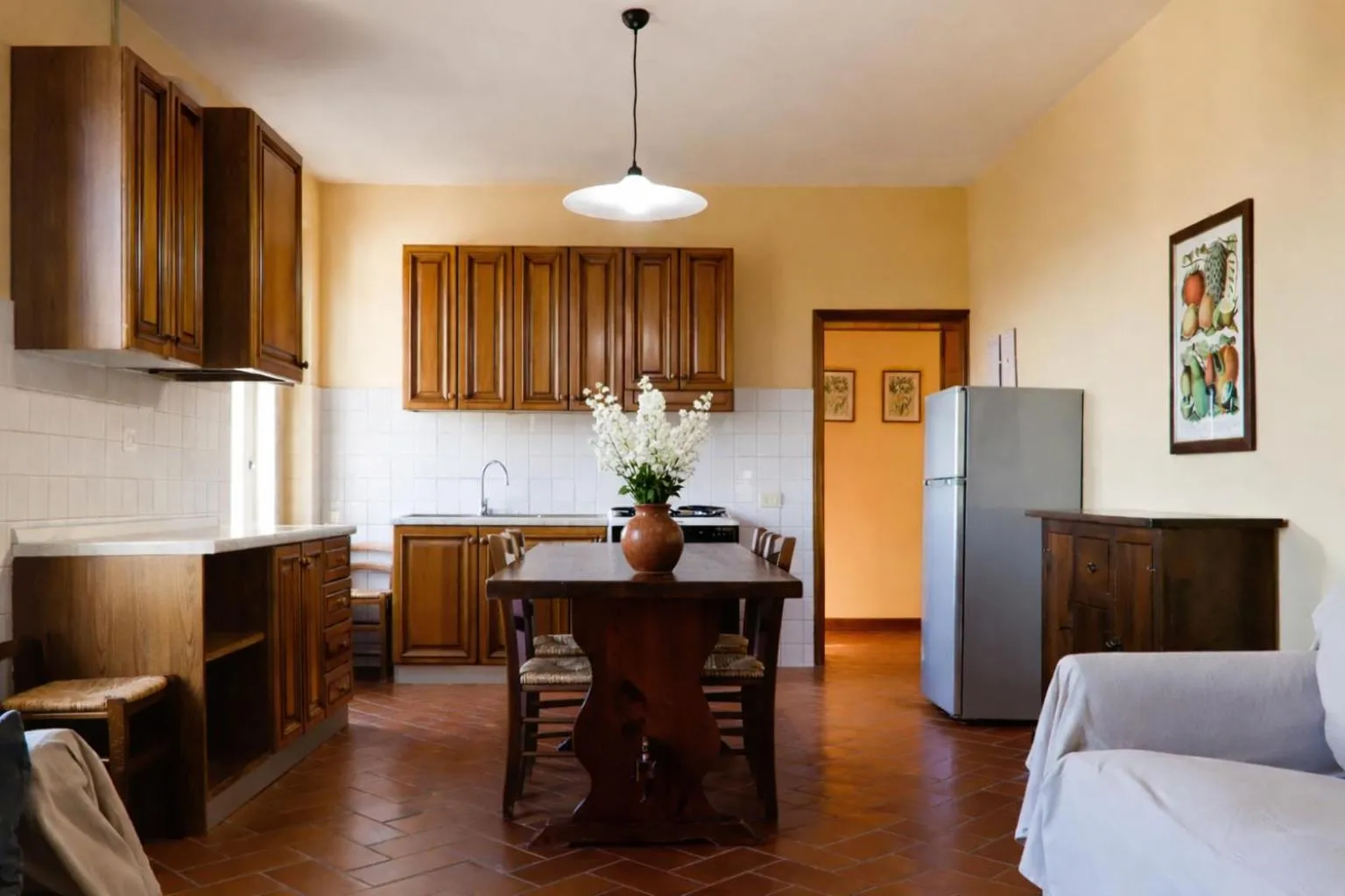 Kitchen or kitchenette in Fattoria Agriturismo Nerbona