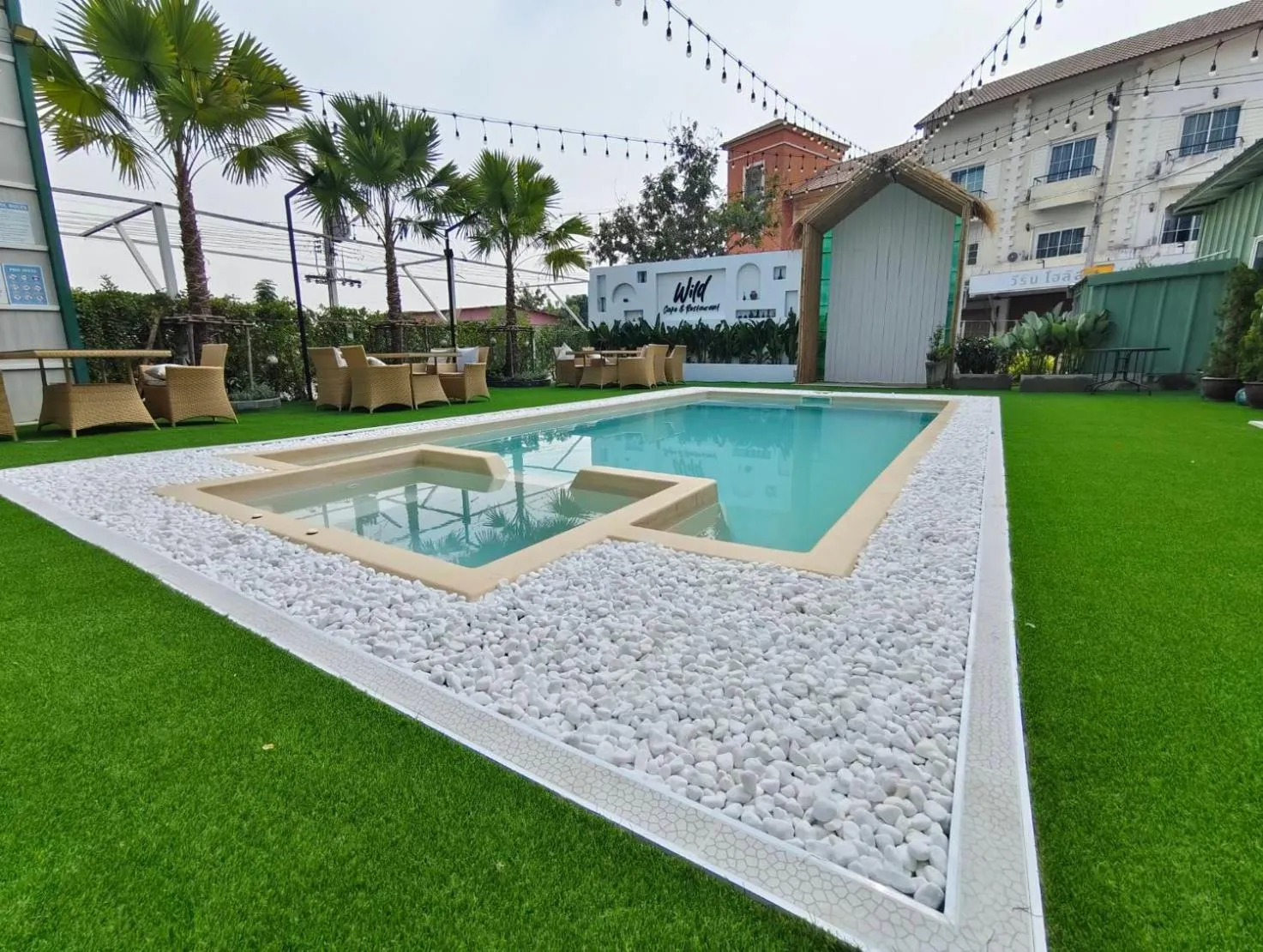 Pool view in Casa Coco Hotel