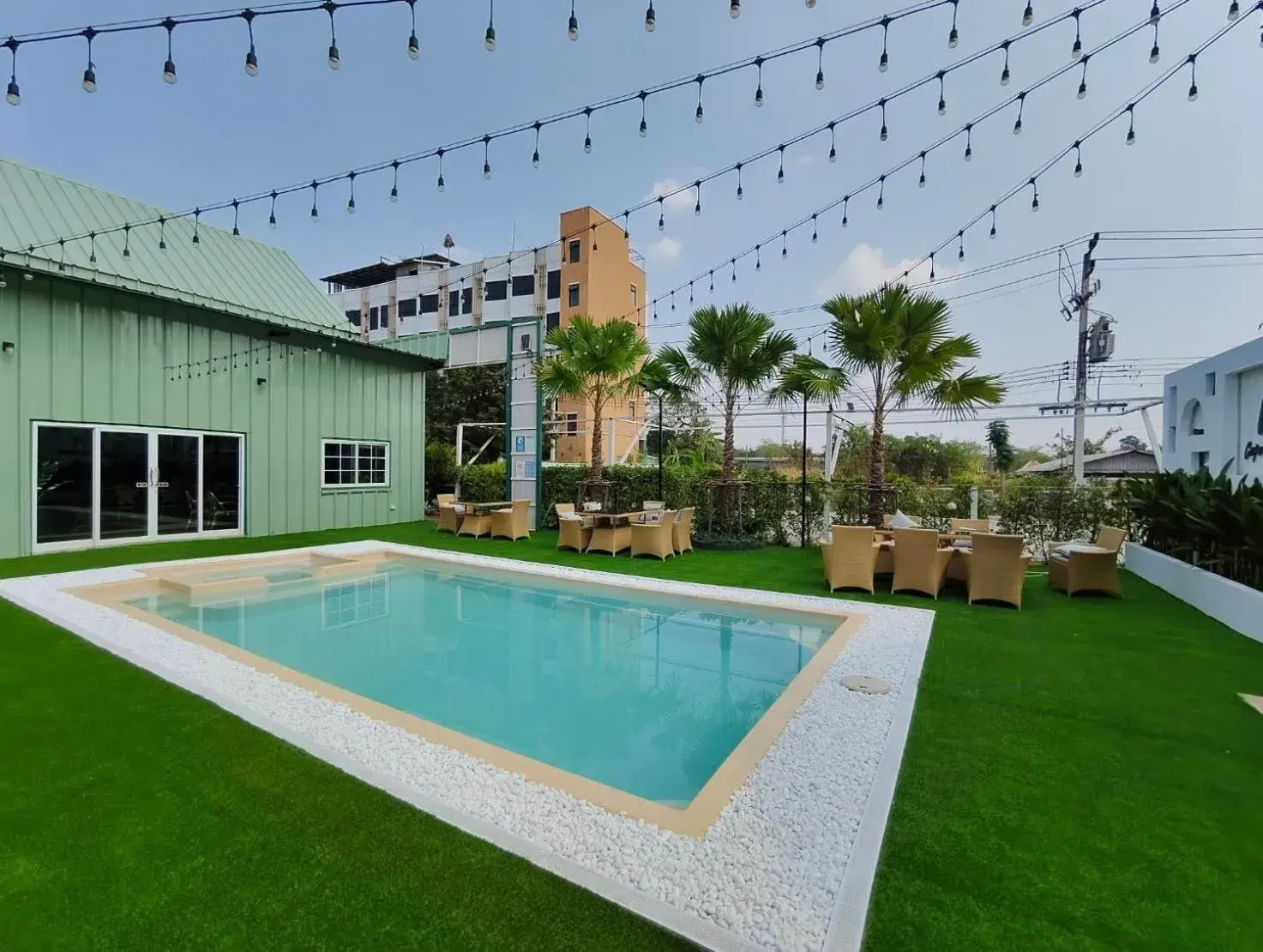 Pool view in Casa Coco Hotel Pool view in Casa Coco Hotel