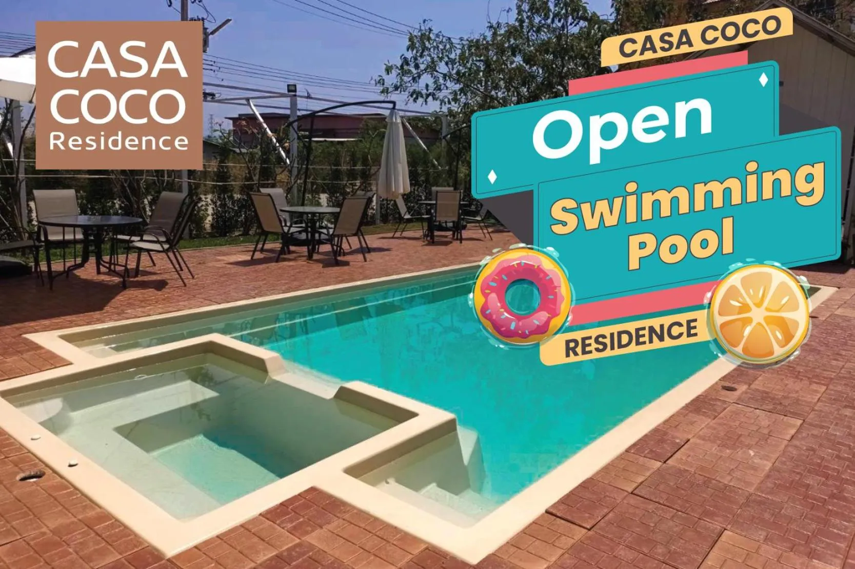 Swimming pool in Casa Coco Hotel