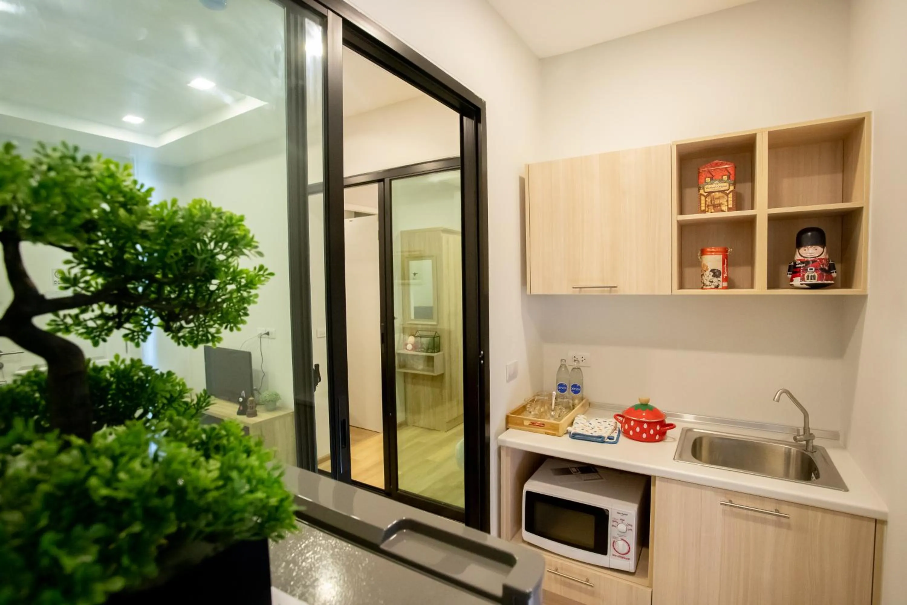 Kitchen or kitchenette in Casa Coco Hotel