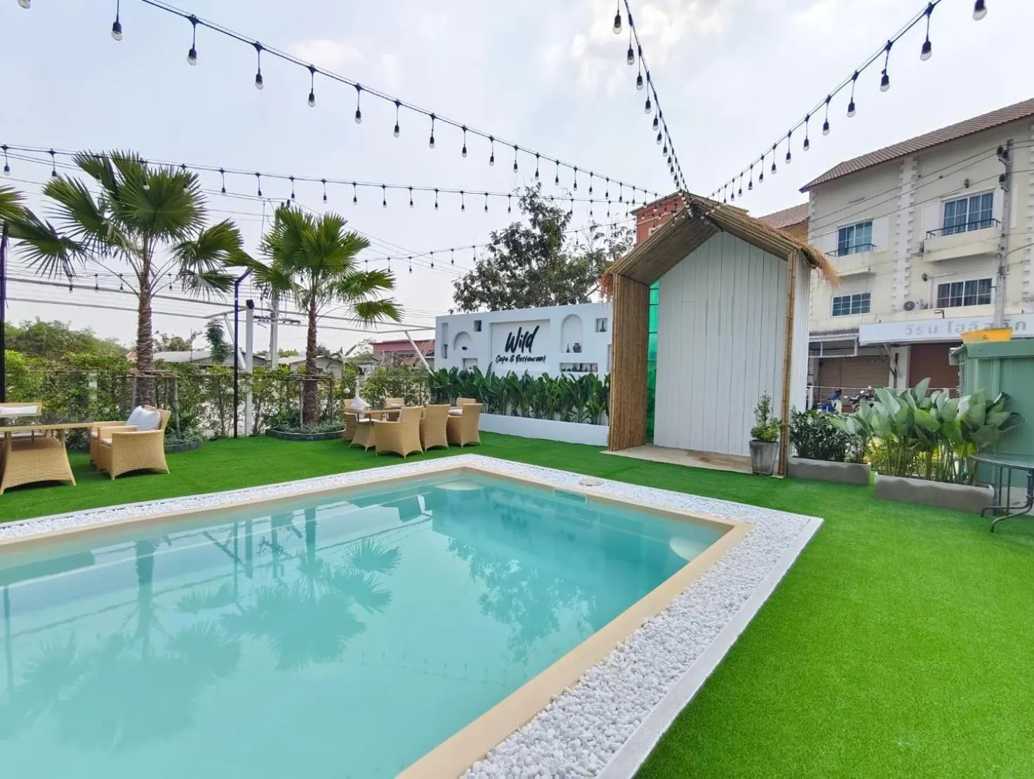 Pool view in Casa Coco Hotel