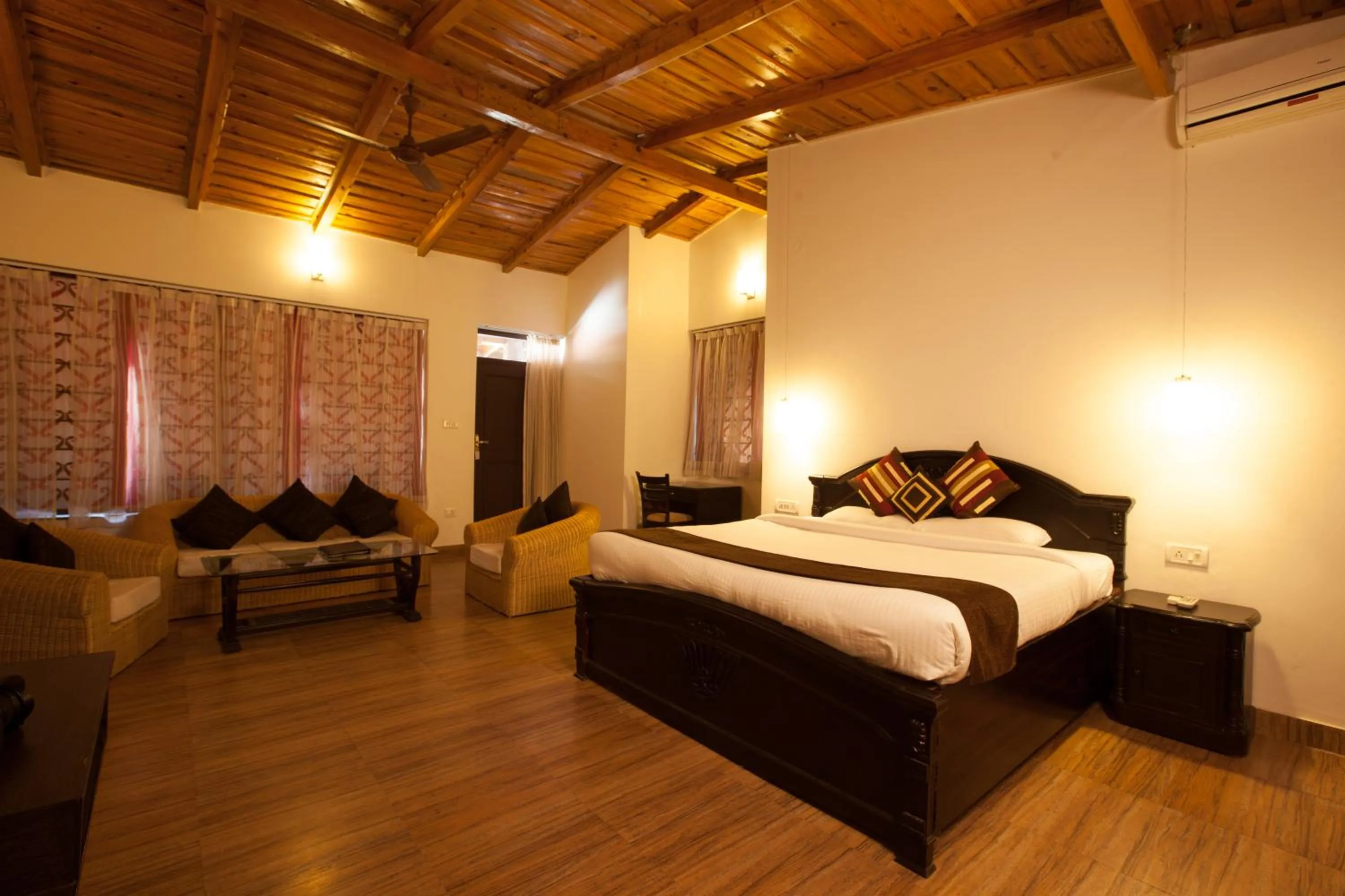 Photo of the whole room, Bed in Sea Hawk - Luxury Hill Resort 4 mins from Bhimtal Lake