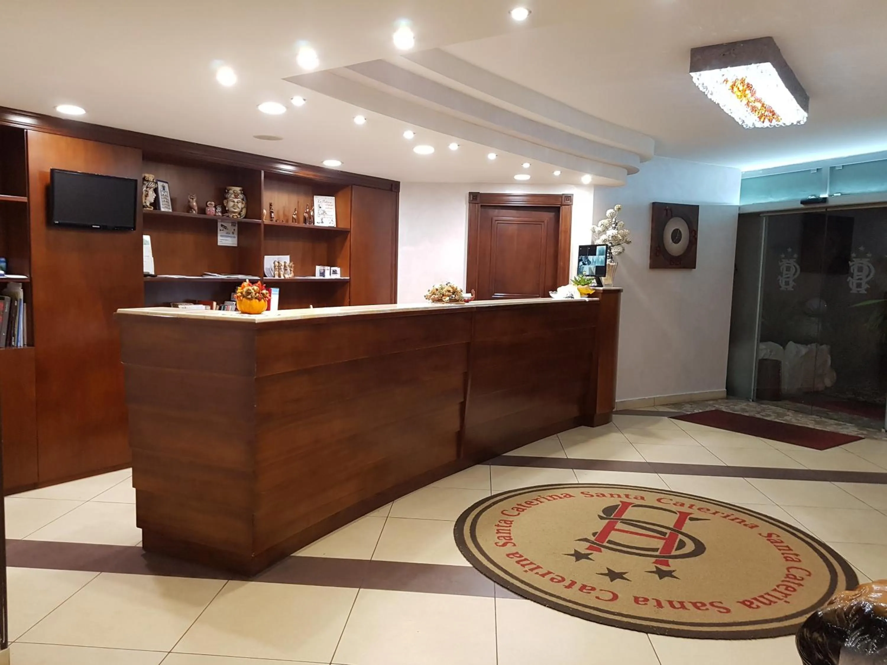 Lobby or reception in Hotel Santa Caterina