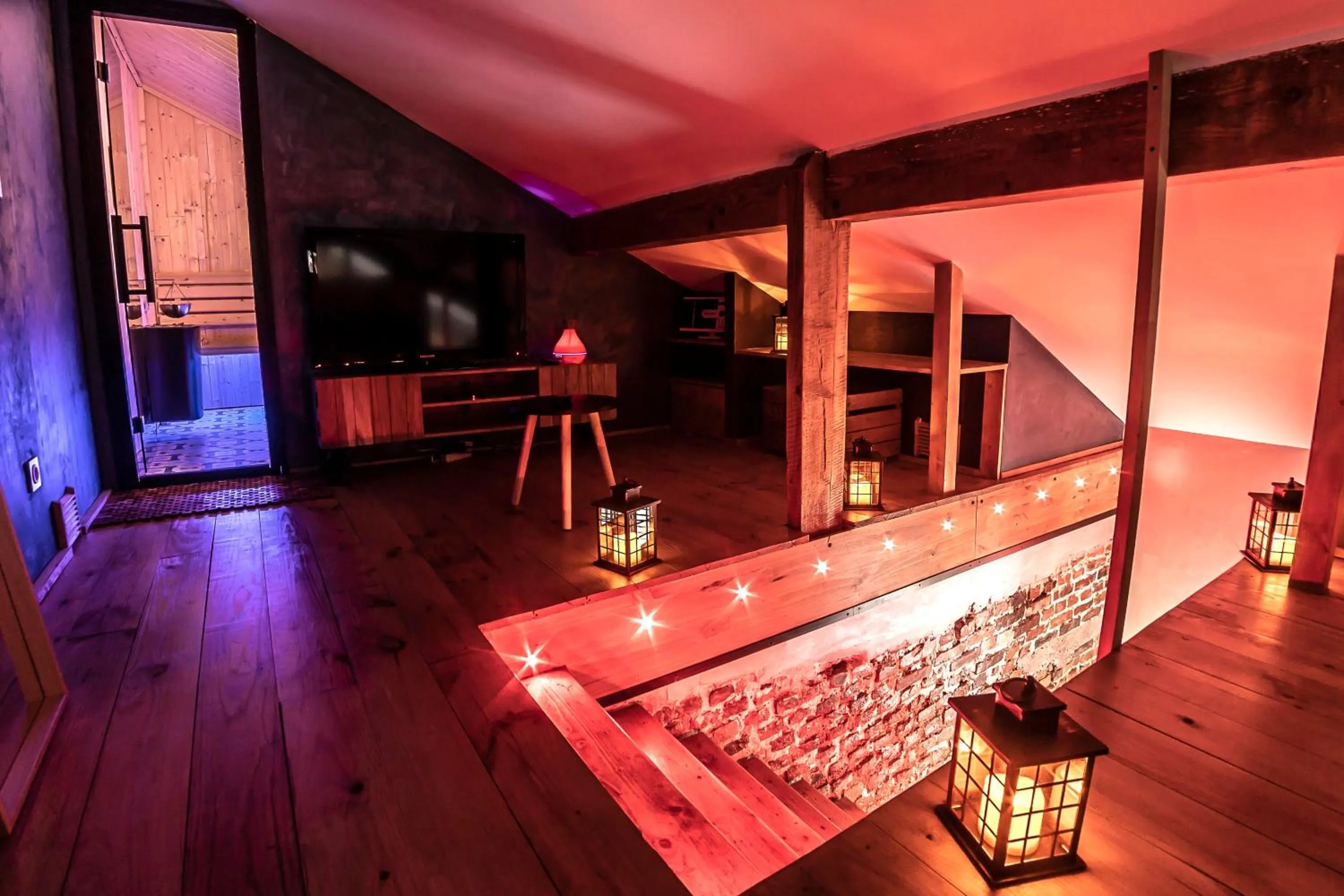 Sauna in Gite & Spa Privatif Glam'88 - Vosges