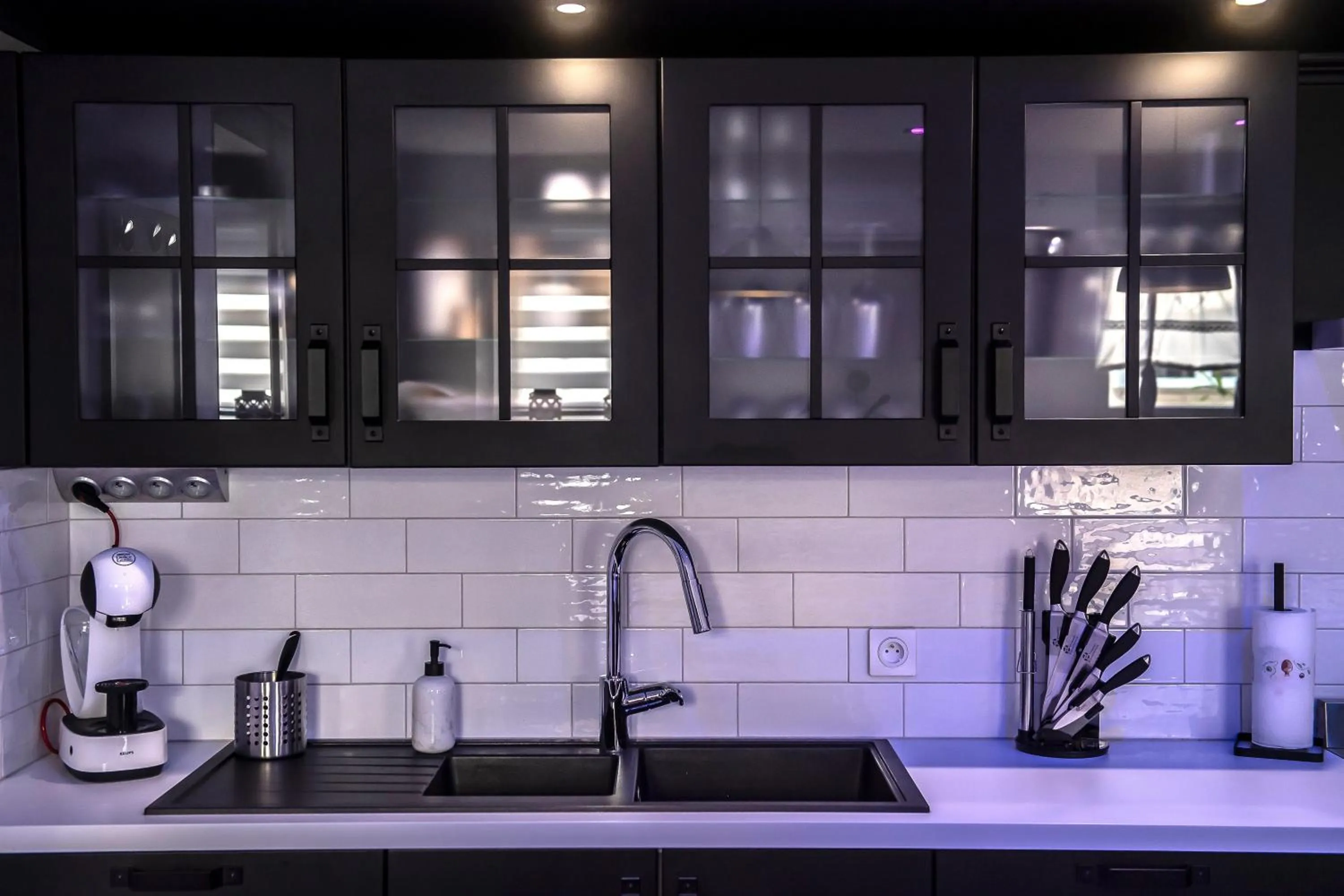 kitchen in Gite & Spa Privatif Glam'88 - Vosges