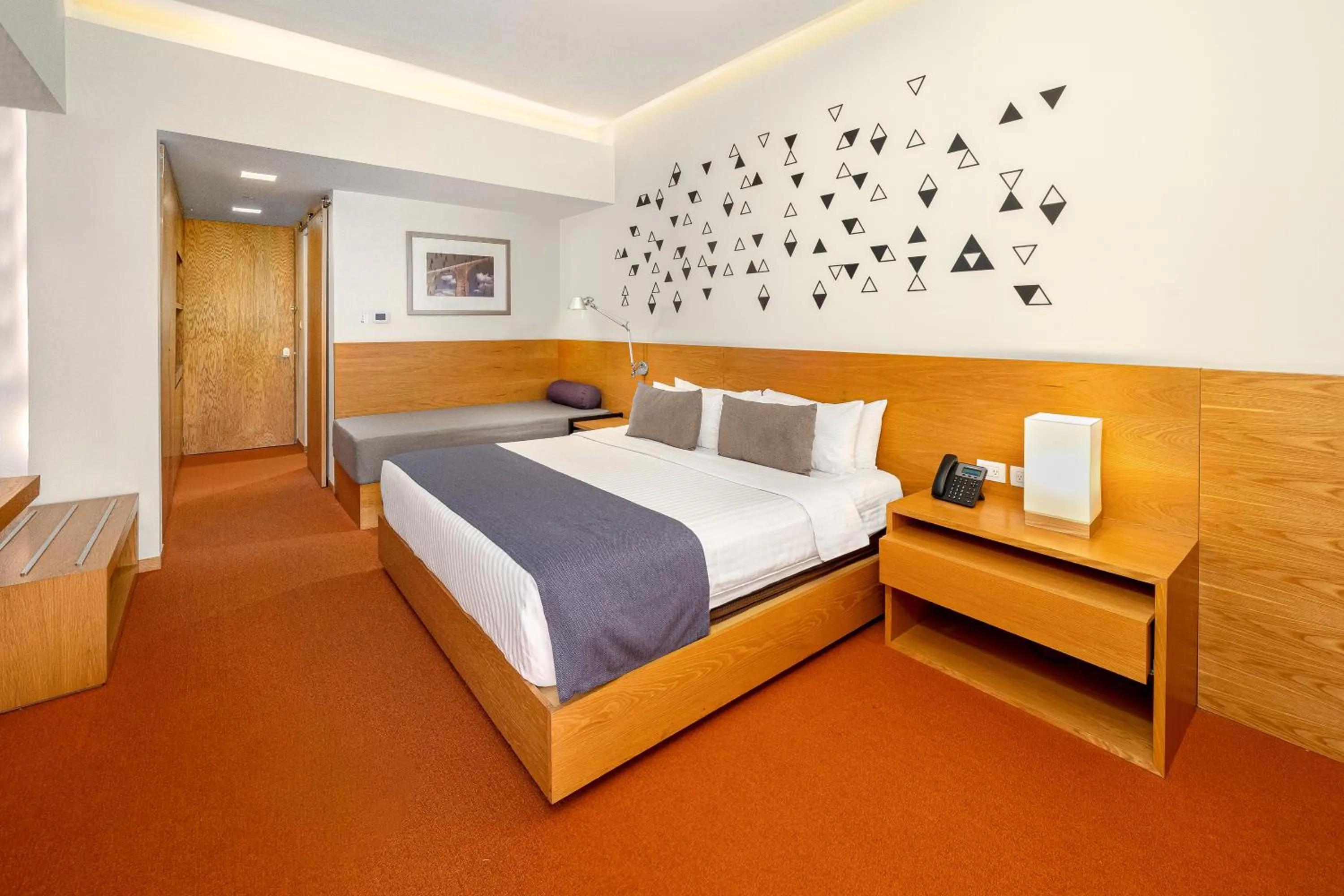 Bedroom, Bed in Hotel México Plaza Querétaro