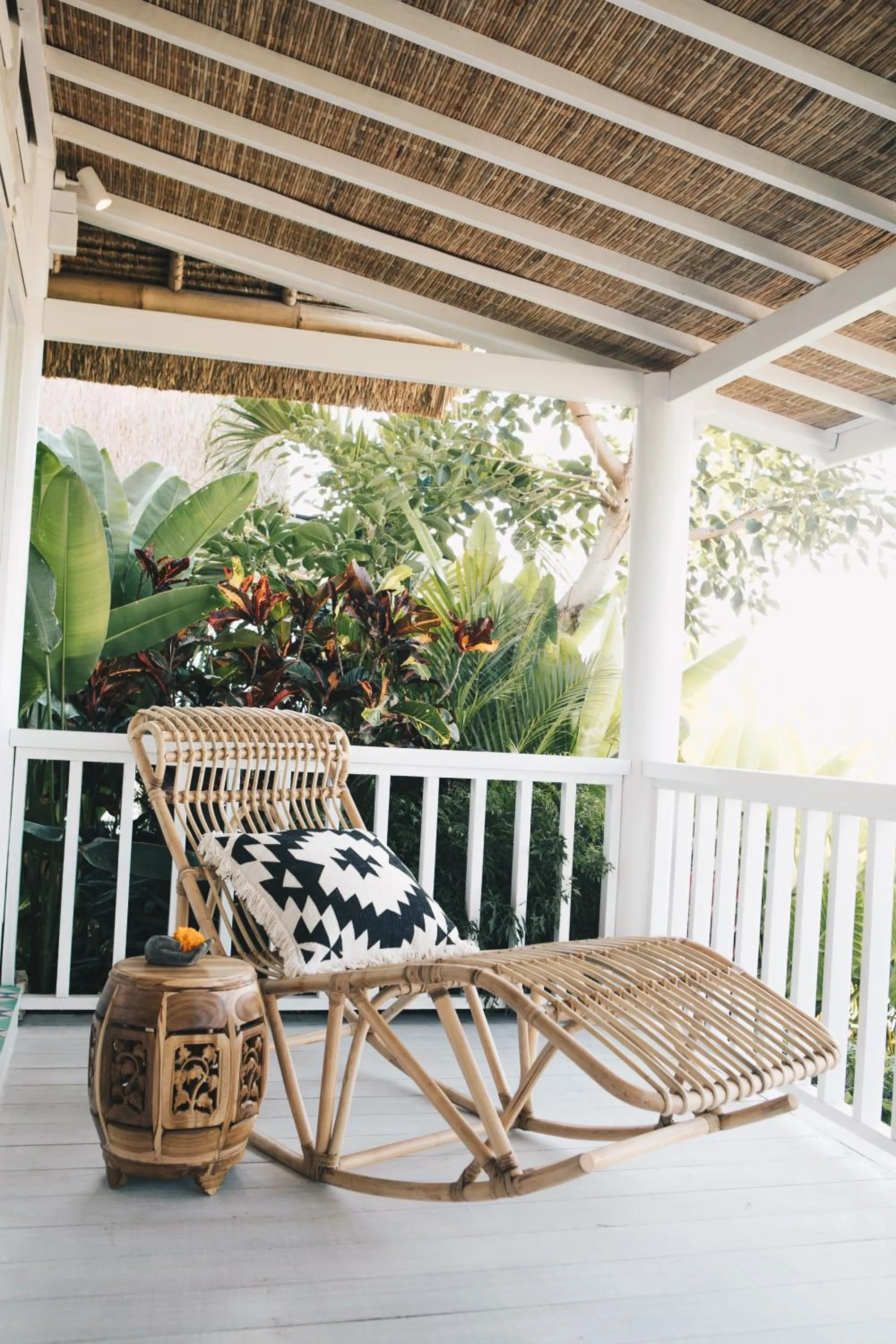 Patio in White Tortoise Eco Villa's