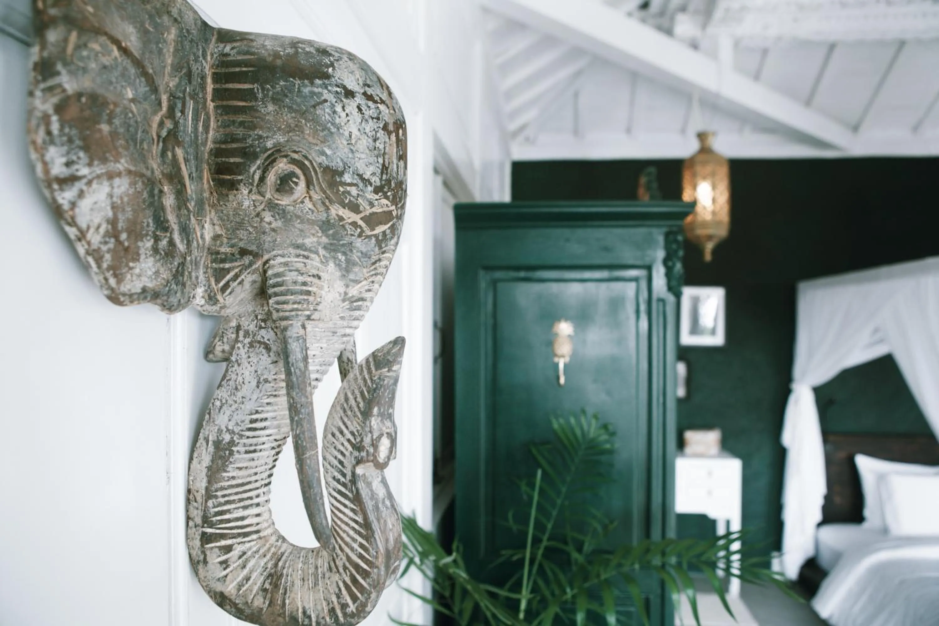 Decorative detail in White Tortoise Eco Villa's