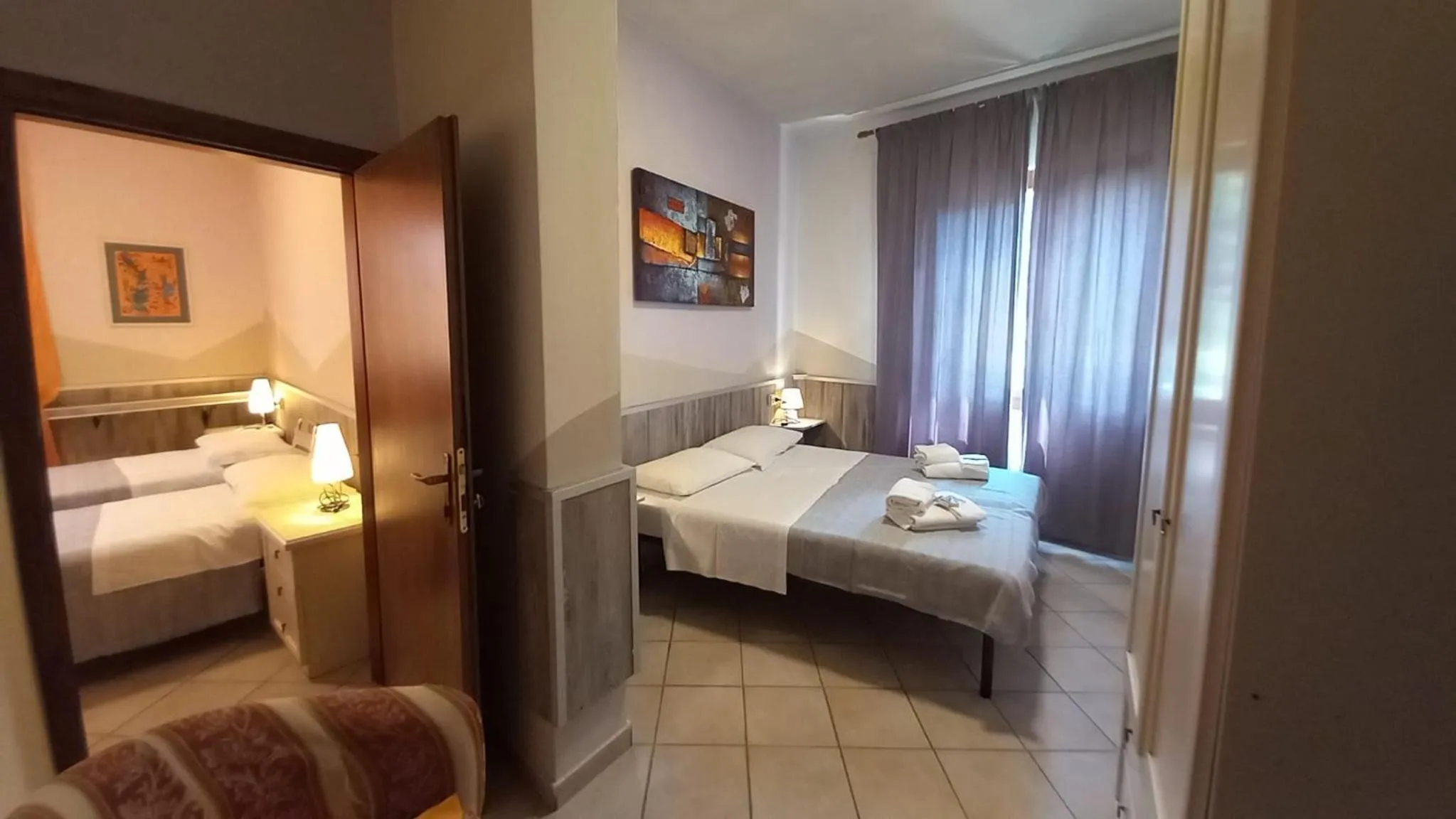 Bed in Hotel Le 3 Fonti