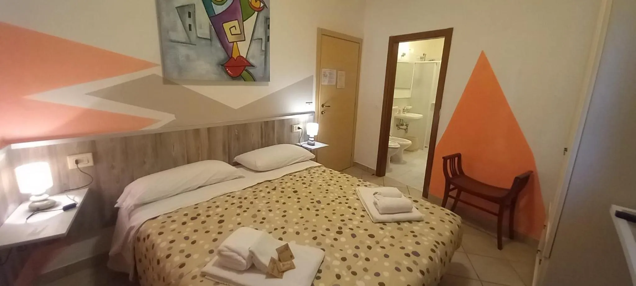 Bed in Hotel Le 3 Fonti