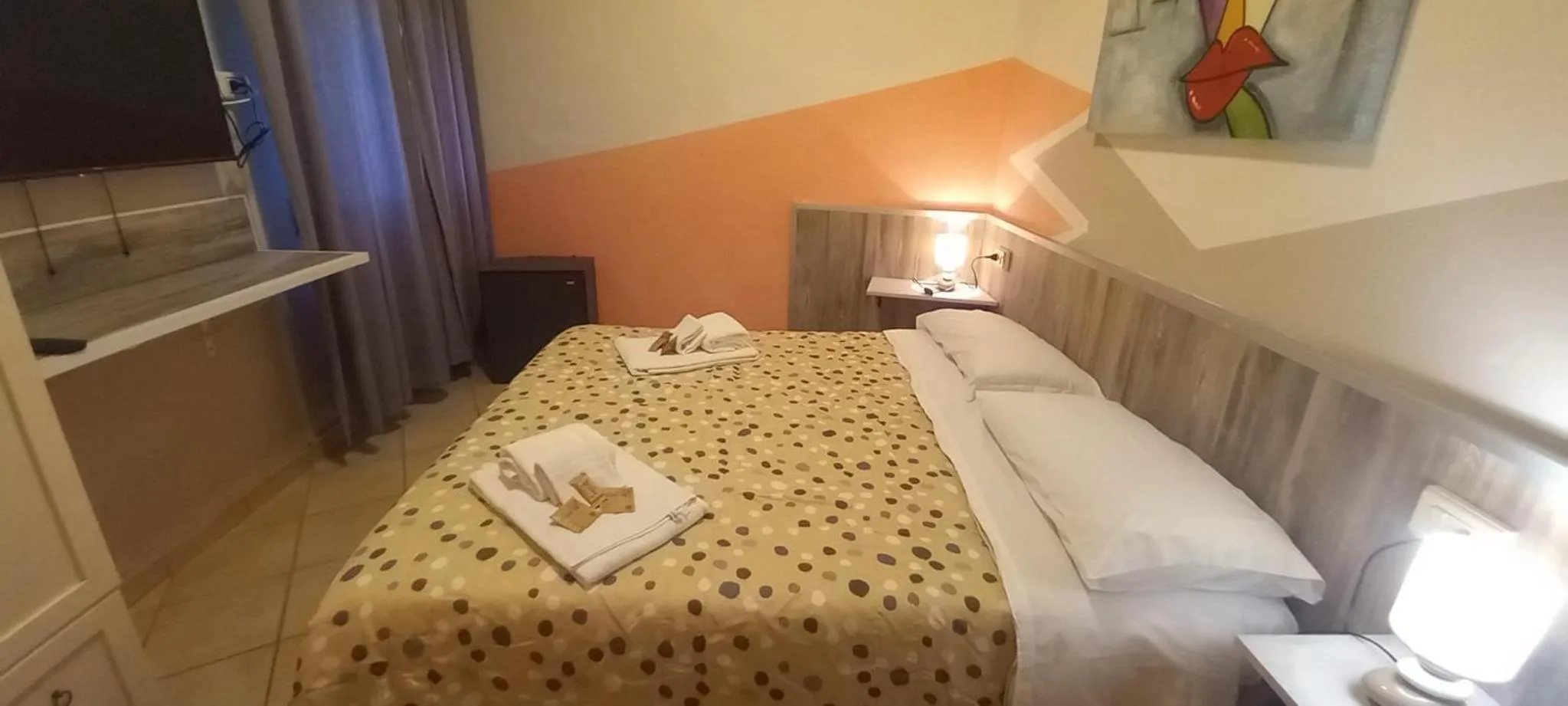 Bed in Hotel Le 3 Fonti