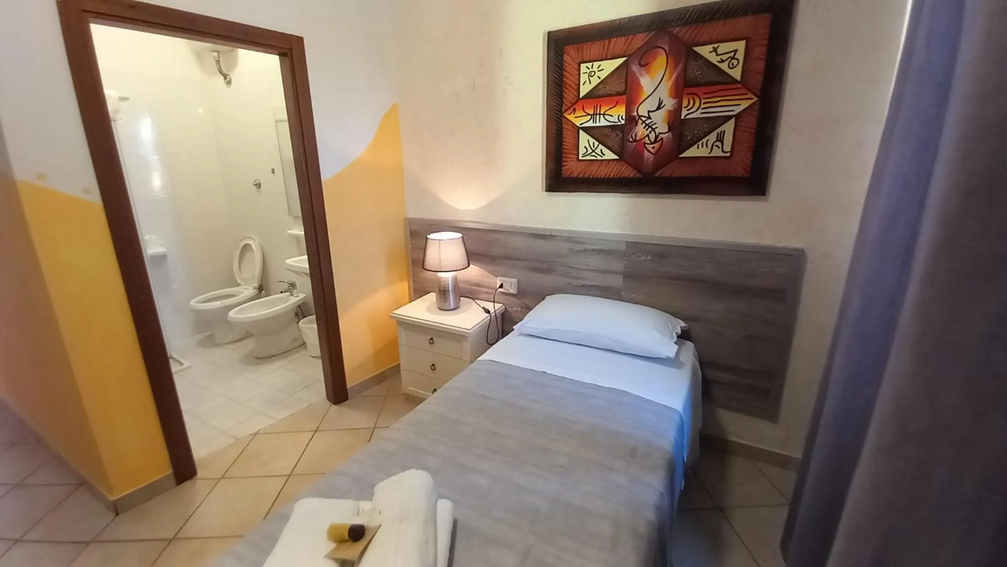 Bed in Hotel Le 3 Fonti