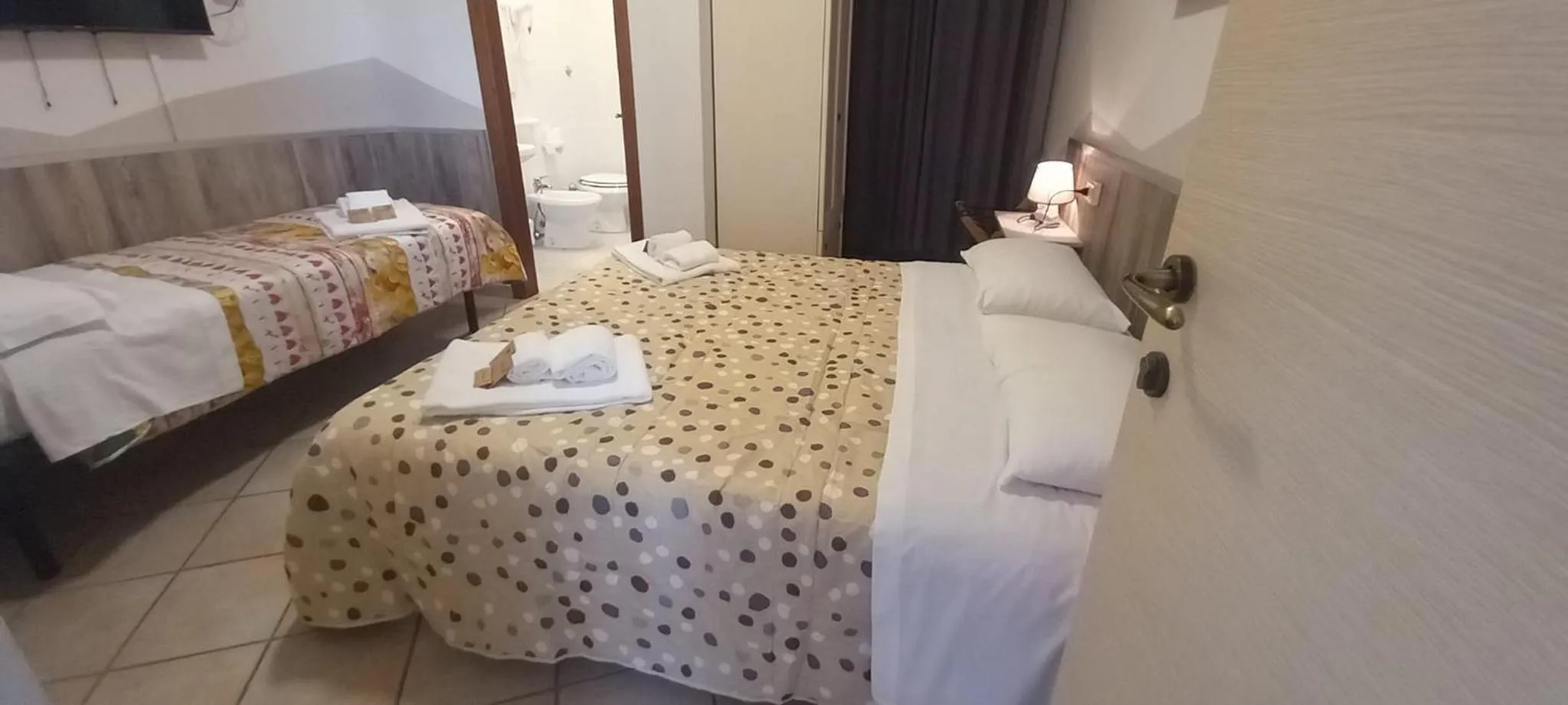 Bed in Hotel Le 3 Fonti