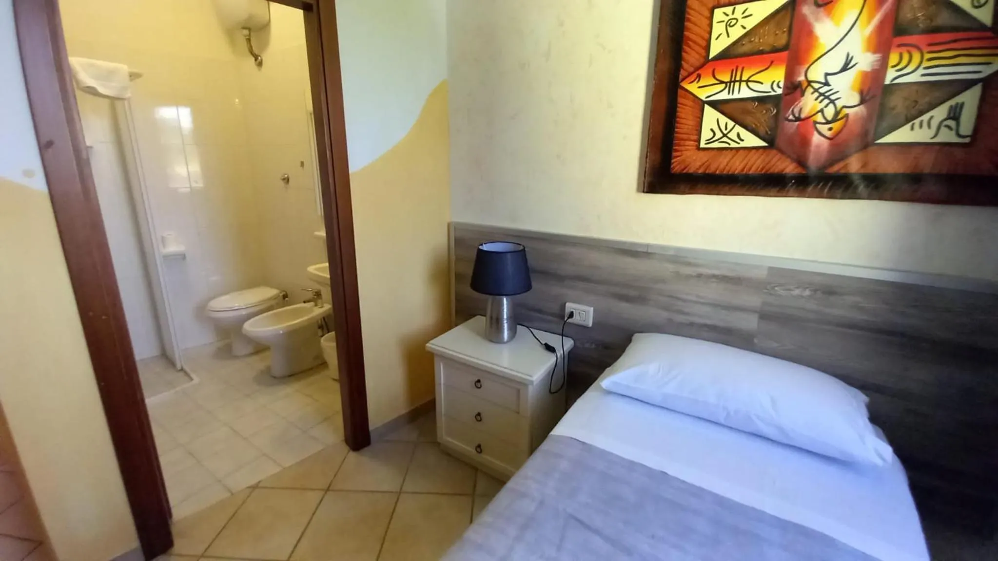 Bed in Hotel Le 3 Fonti