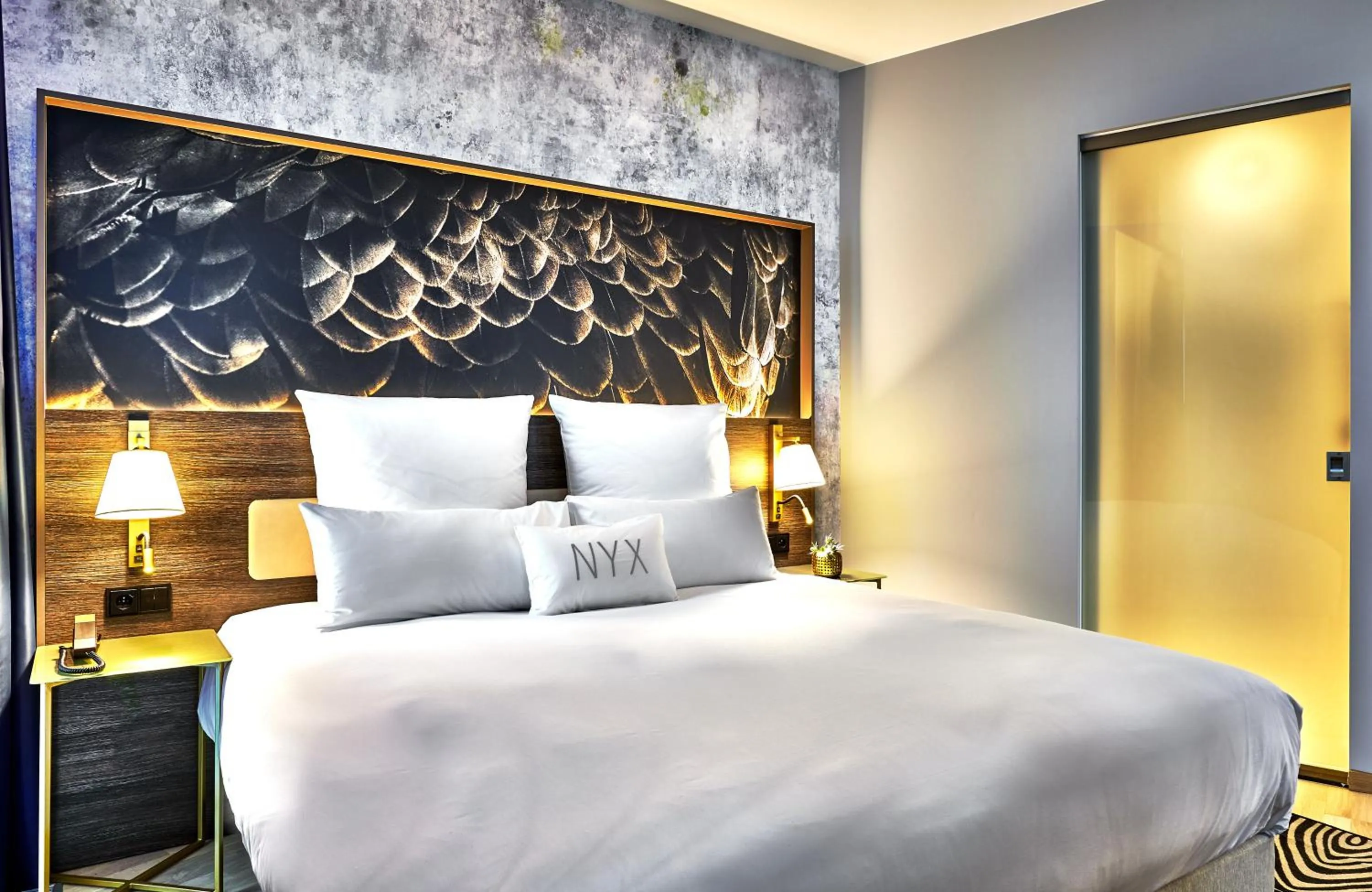 Photo of the whole room, Bed in NYX Hotel Warsaw by Leonardo Hotels