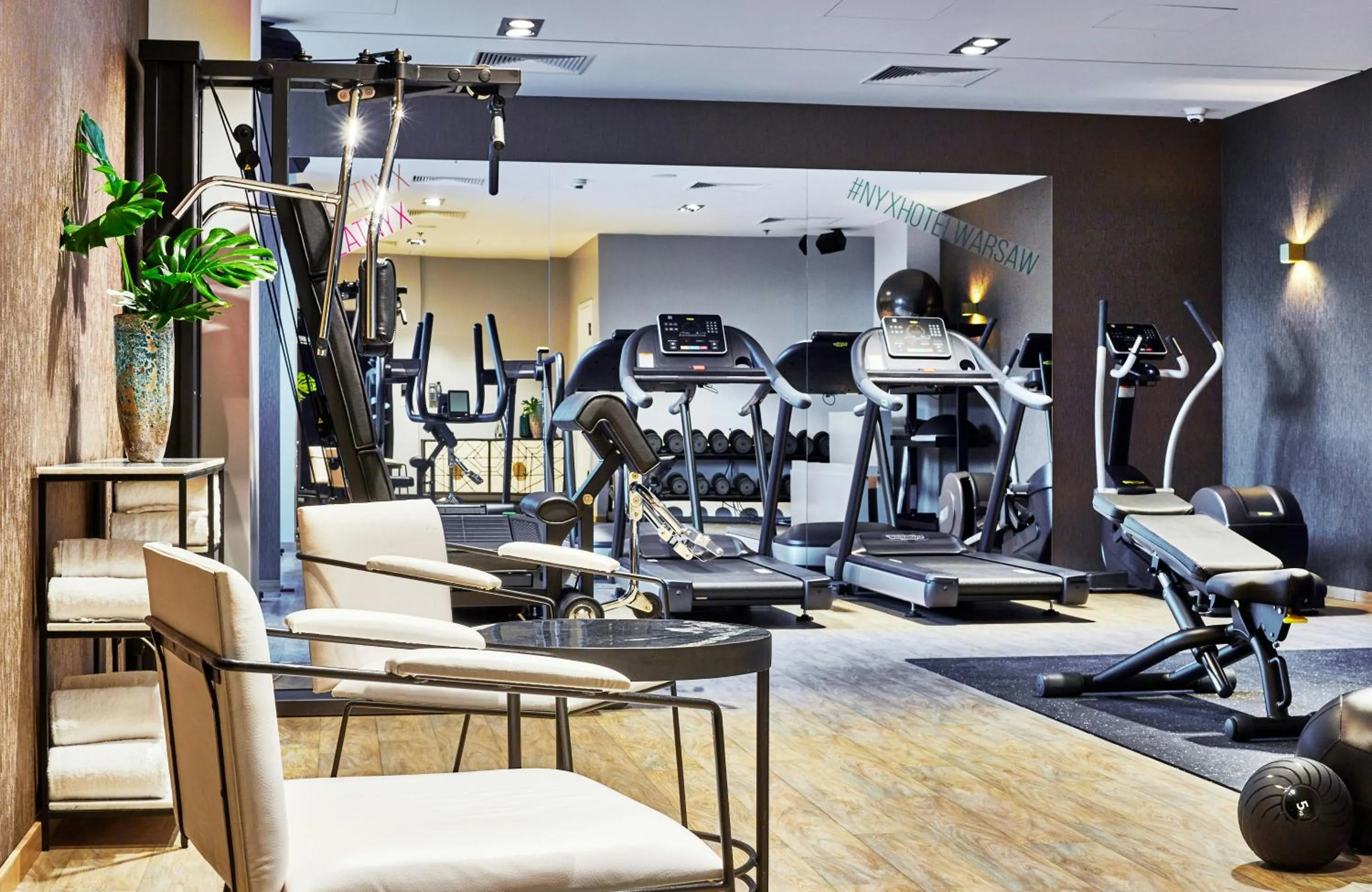 Fitness centre/facilities in NYX Hotel Warsaw by Leonardo Hotels