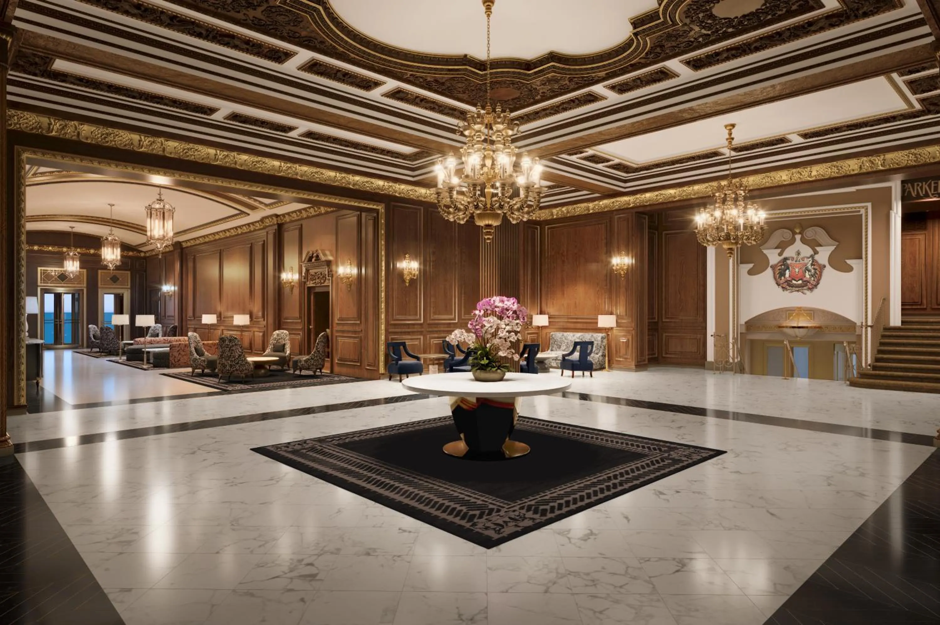 Lobby or reception in Boston Omni Parker House Hotel