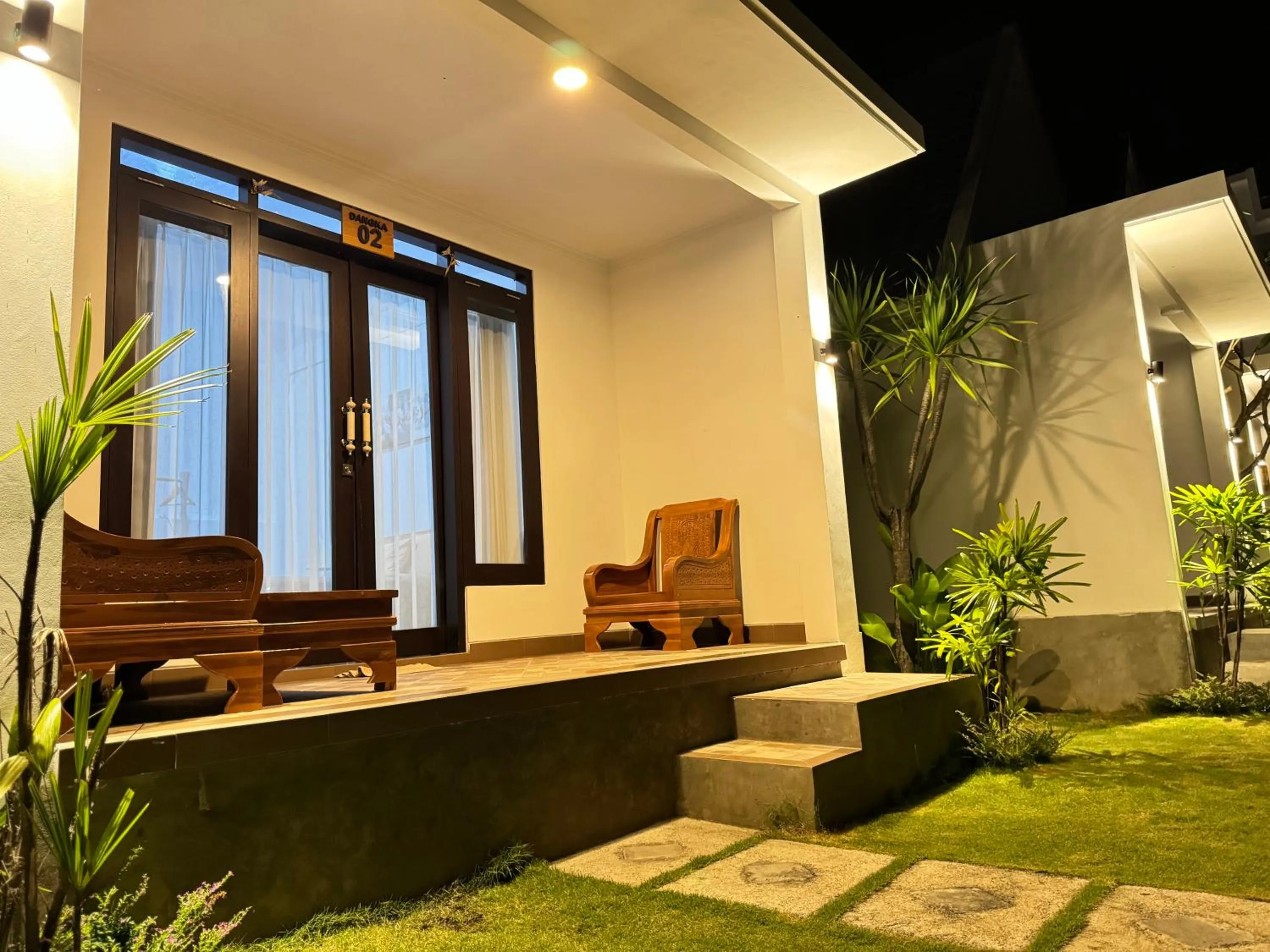 Garden in Batur lake view