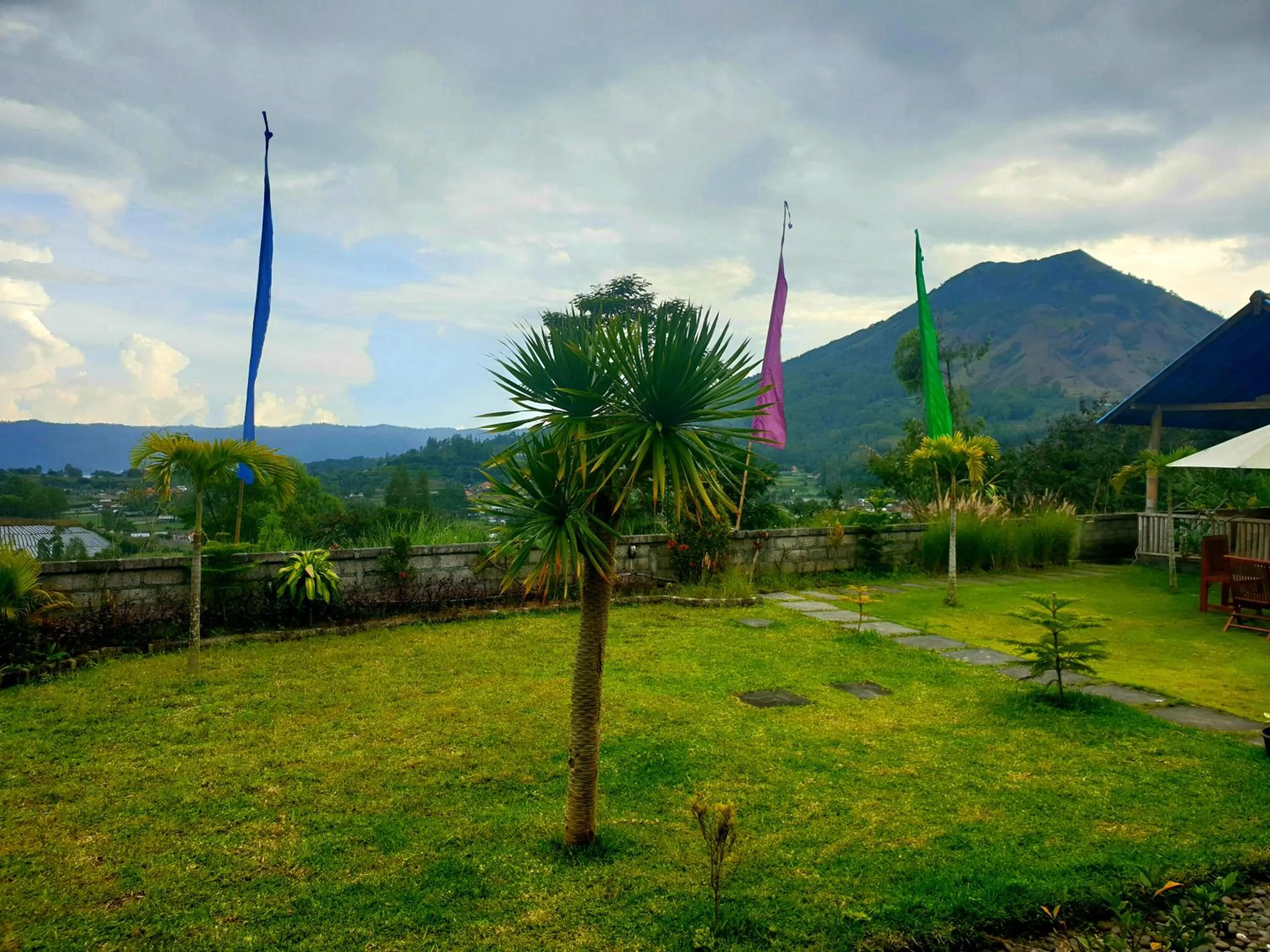Garden in Batur lake view