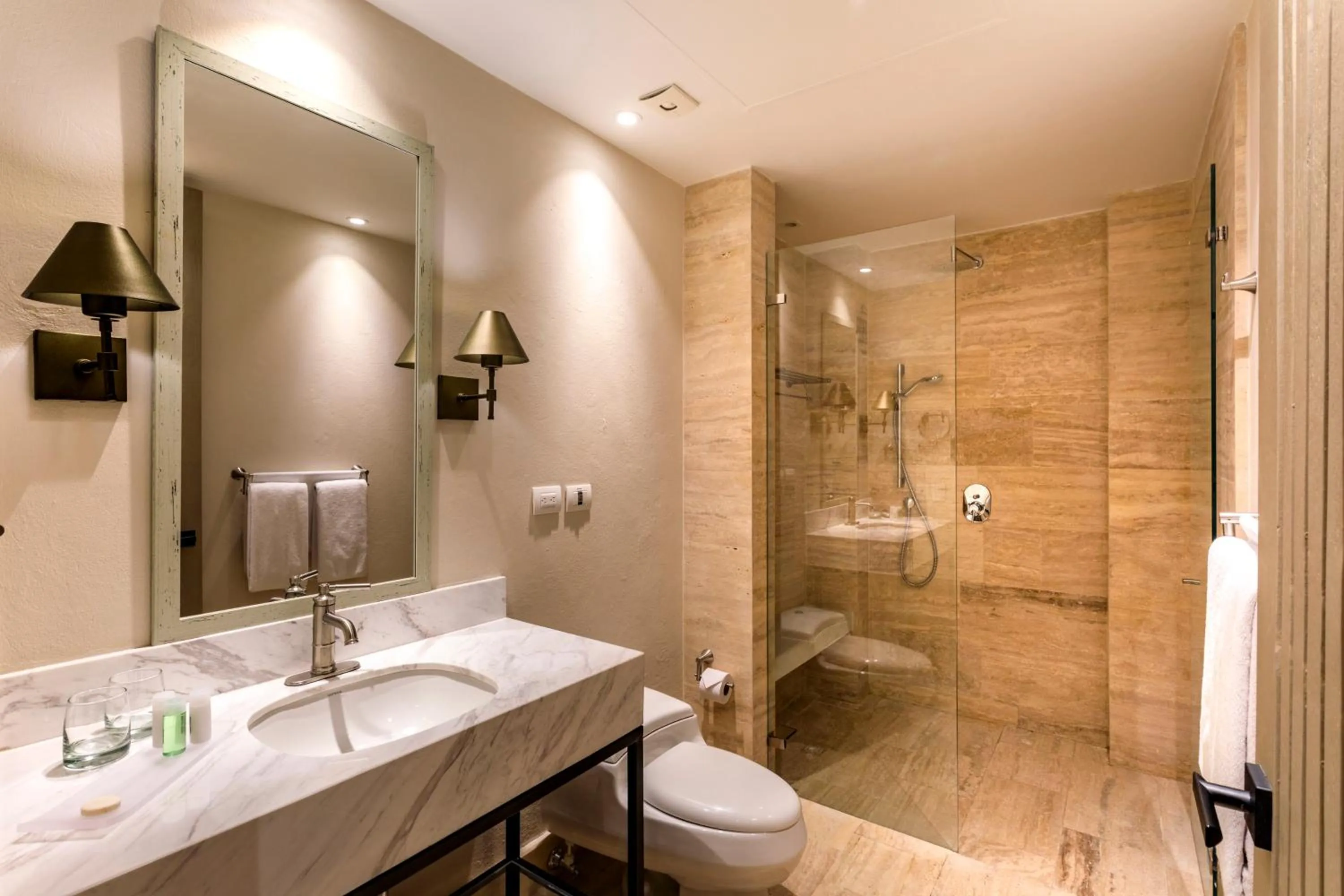 Bathroom in Eurostars Marqués de Villalta