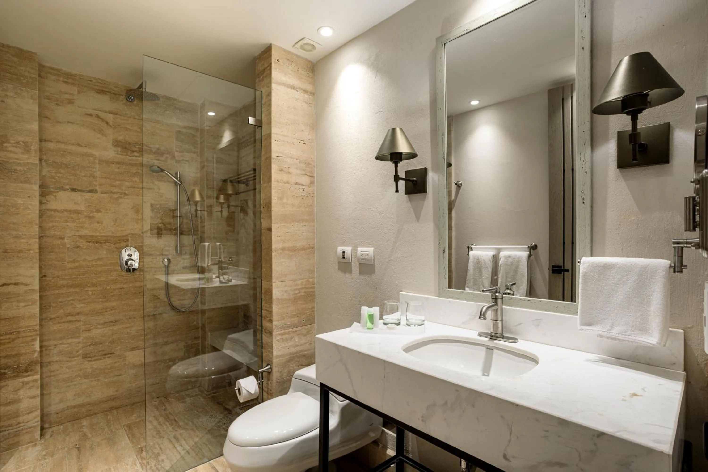 Bathroom in Eurostars Marqués de Villalta