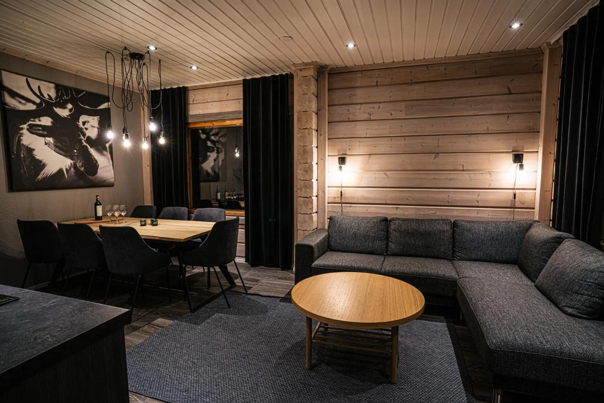 Living room in Levi Black Apartments