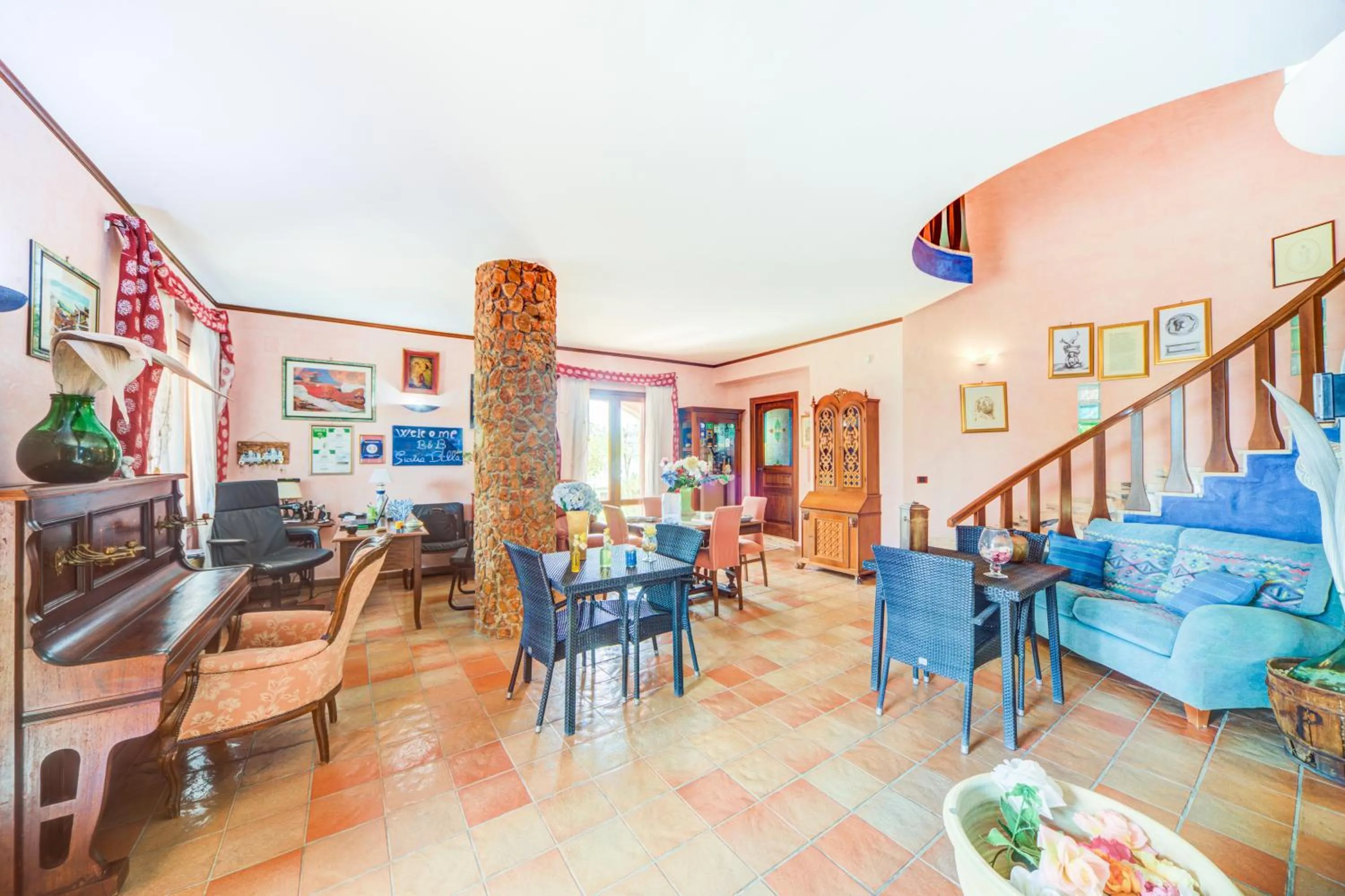 Lobby or reception in B&B Sicilia Bella