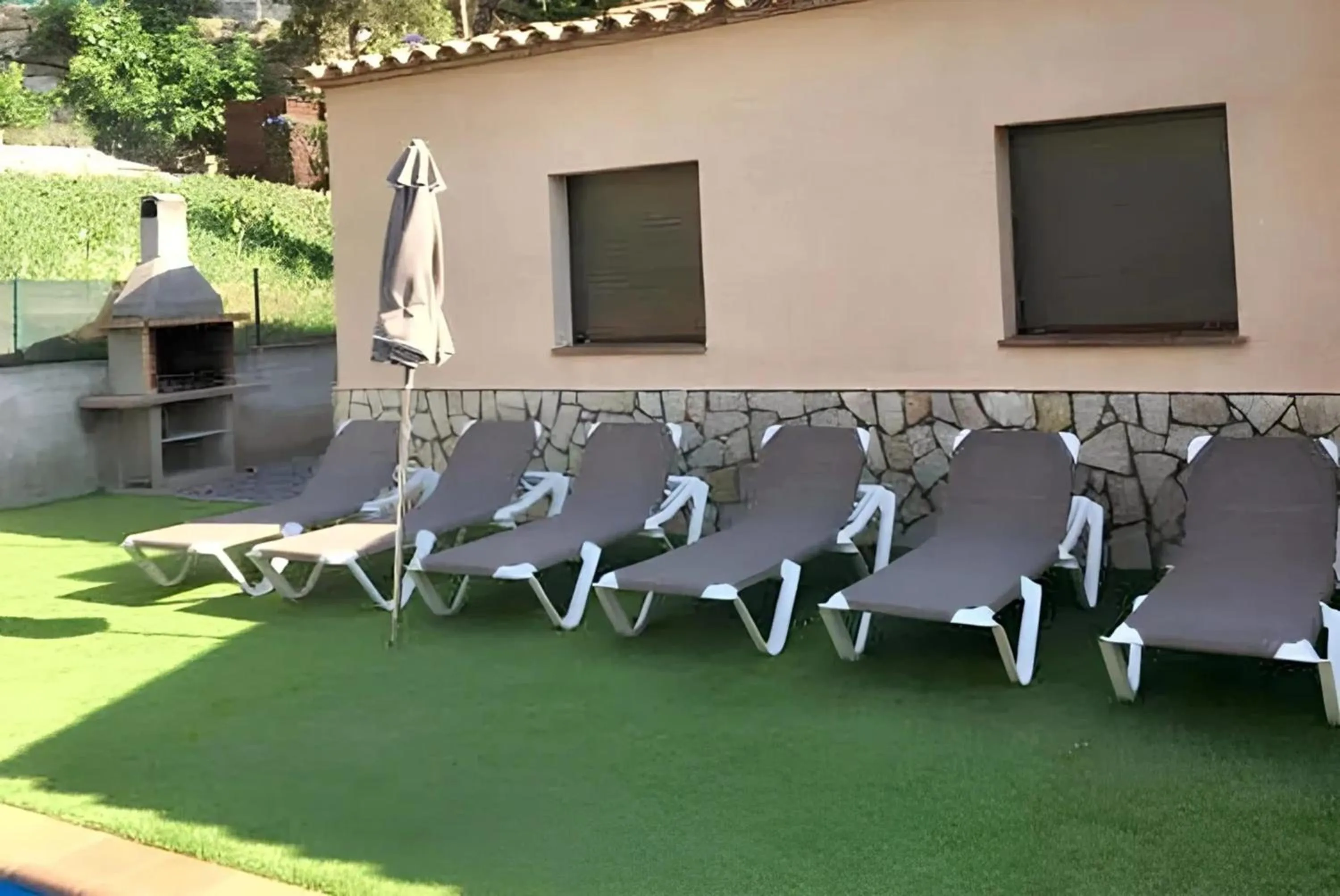 Balcony/Terrace in Luxury villa in Calonge with pool