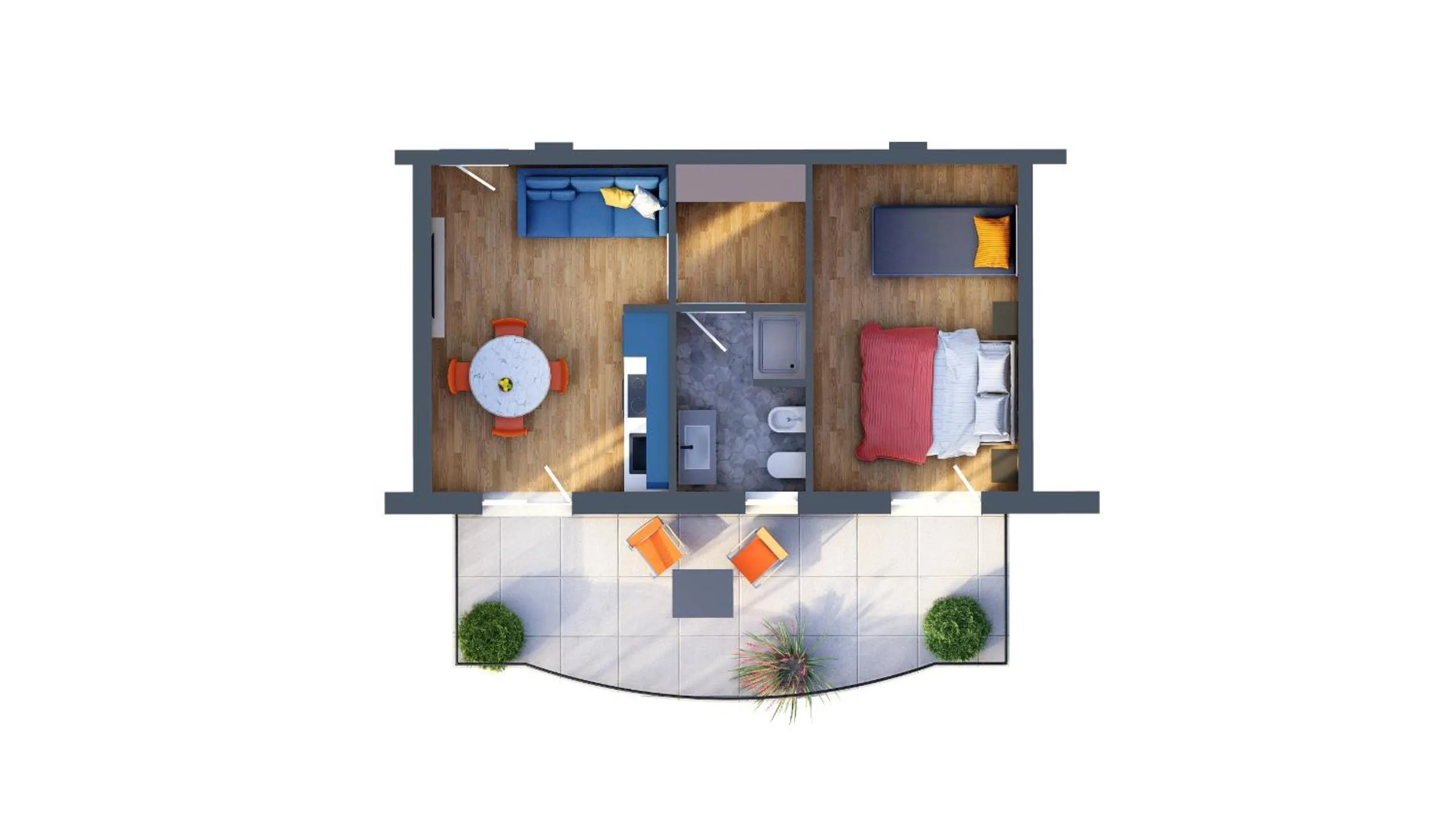 Floor plan in Residence il Girasole 1