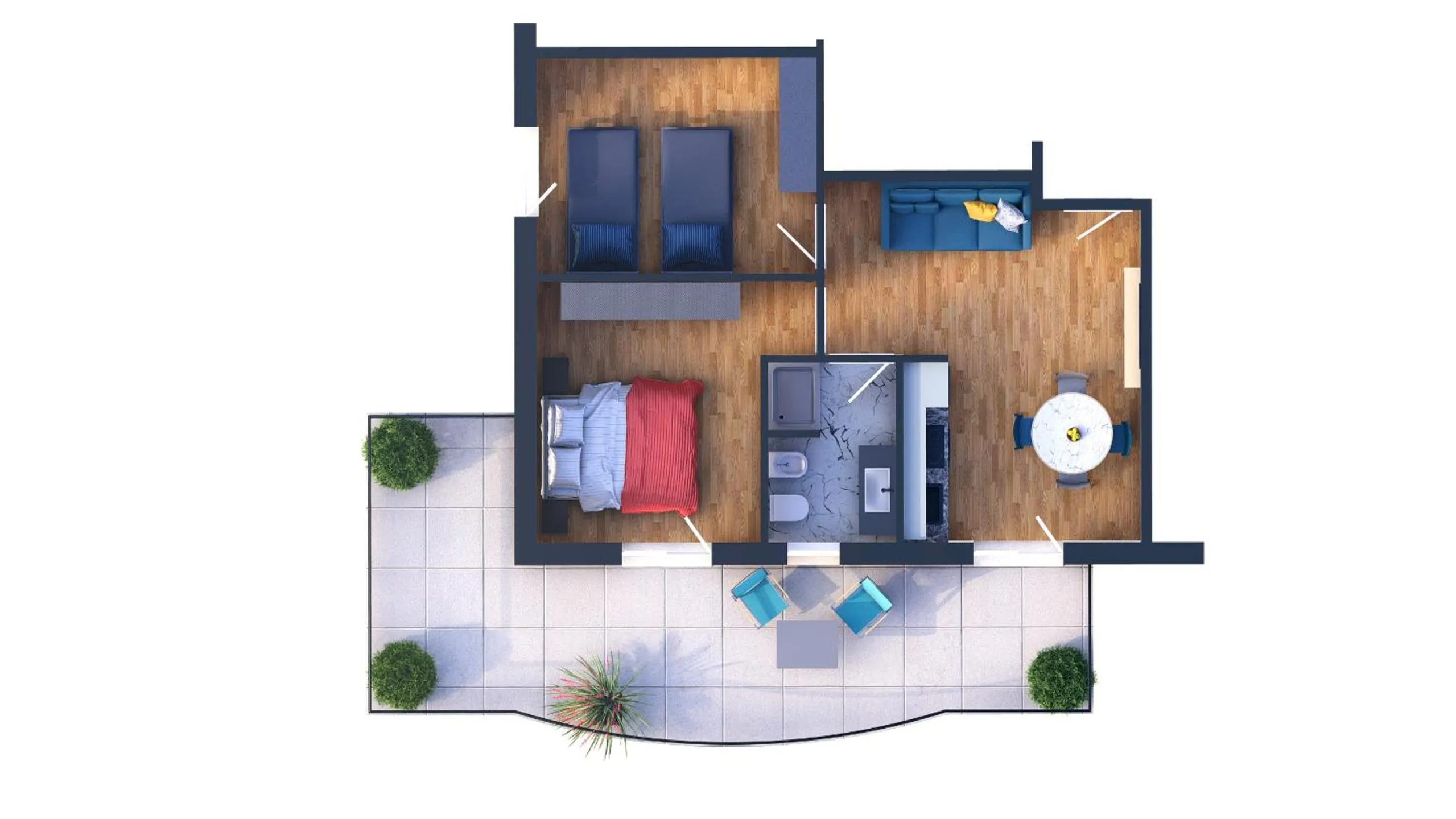 Floor plan in Residence il Girasole 1