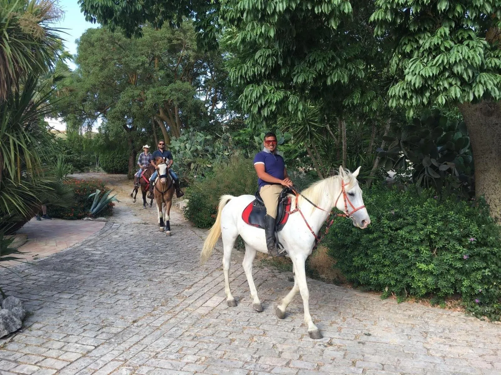 Horse-riding in Villa Tasca