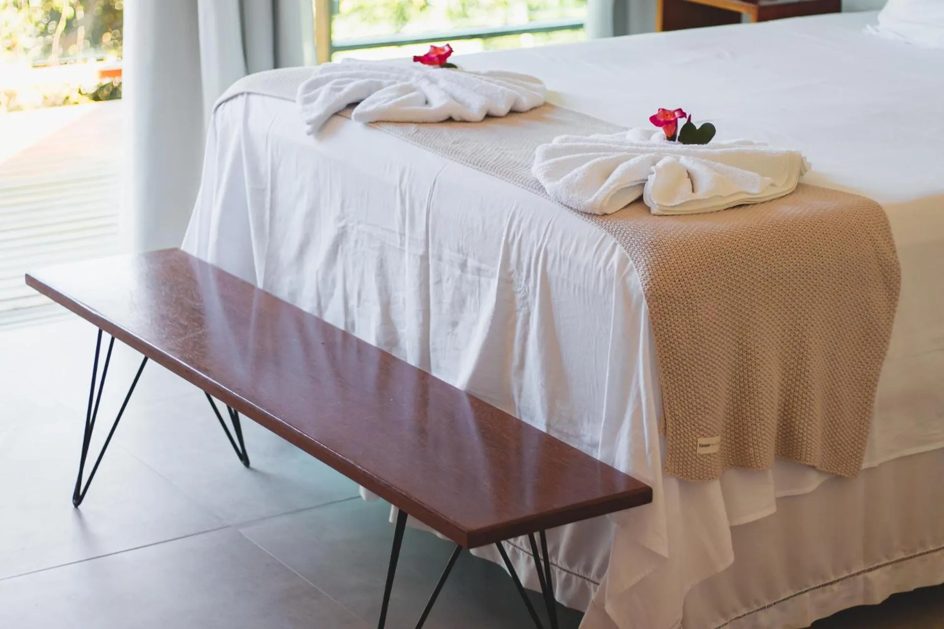 Bed in Pousada Amanhecer