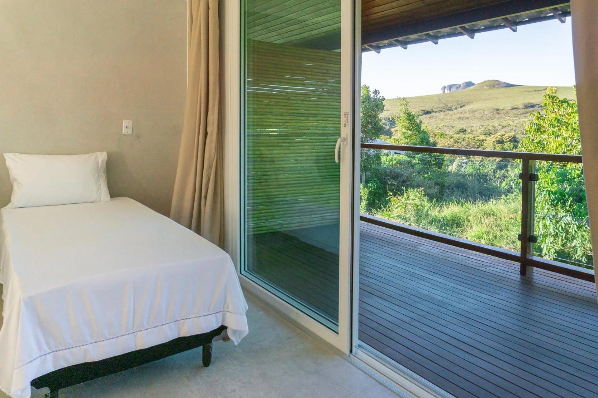 Patio, Bed in Pousada Amanhecer