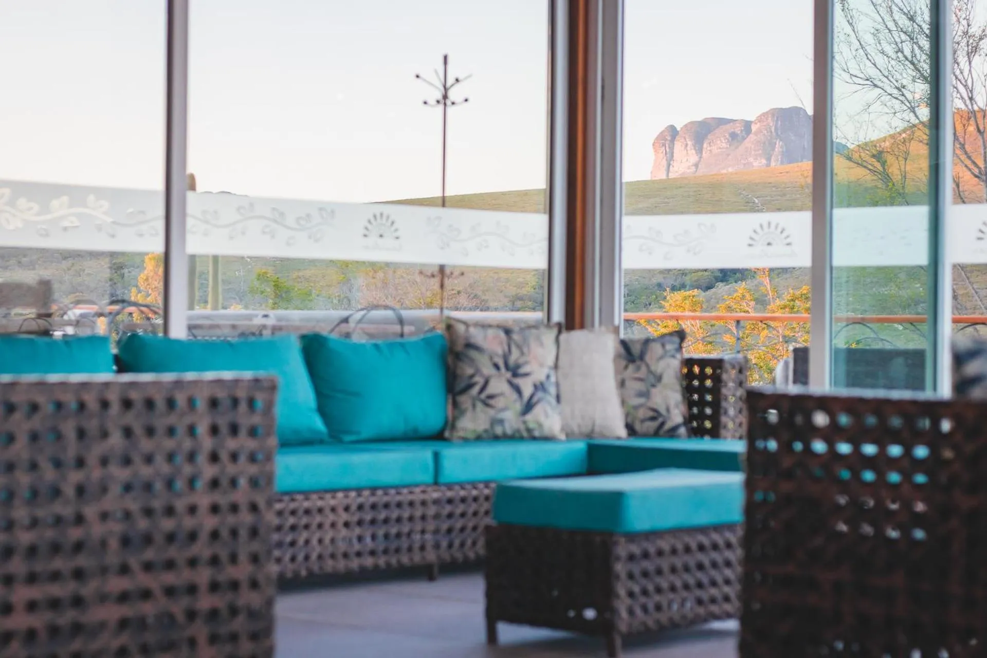 Lobby or reception in Pousada Amanhecer