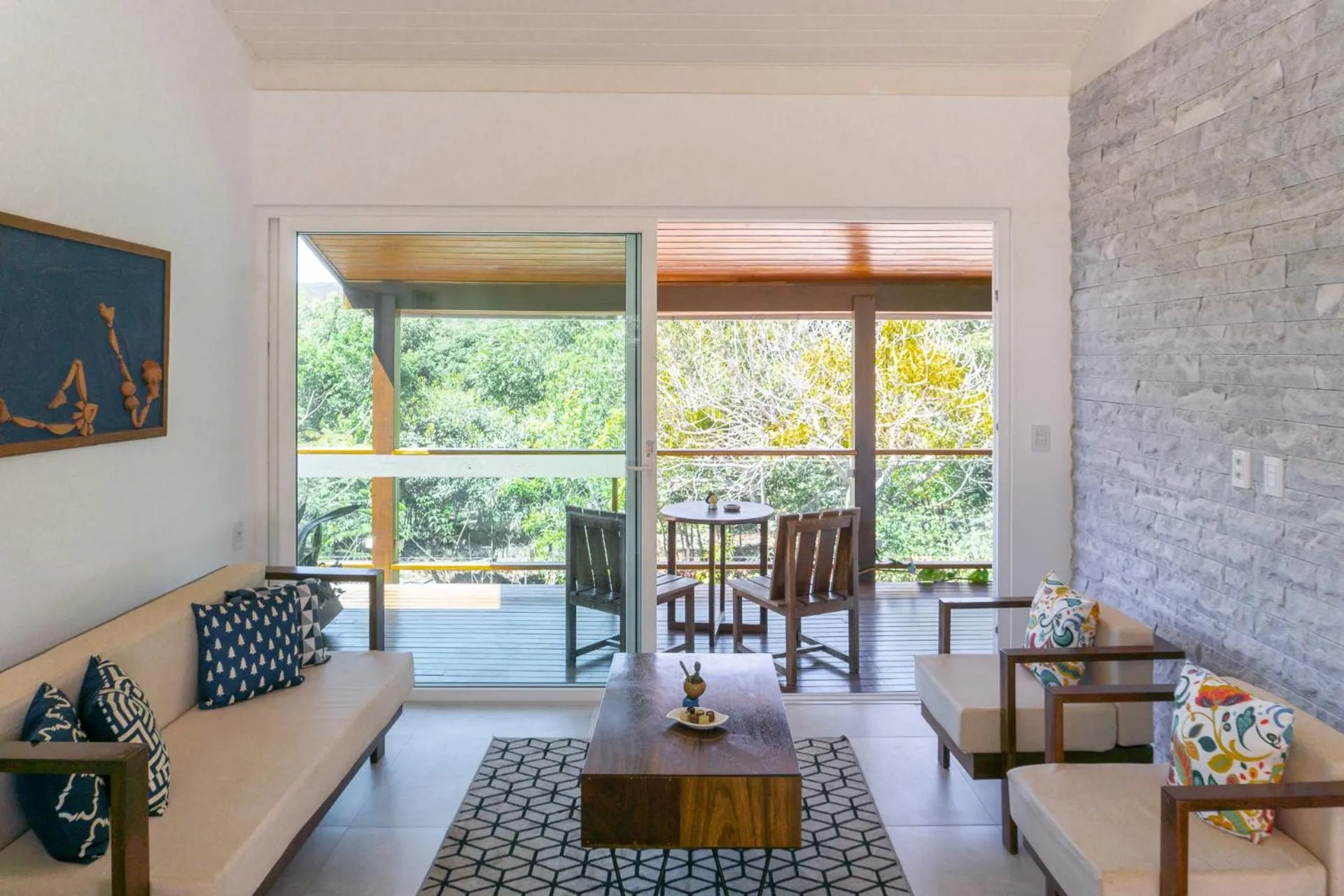 Living room in Pousada Amanhecer