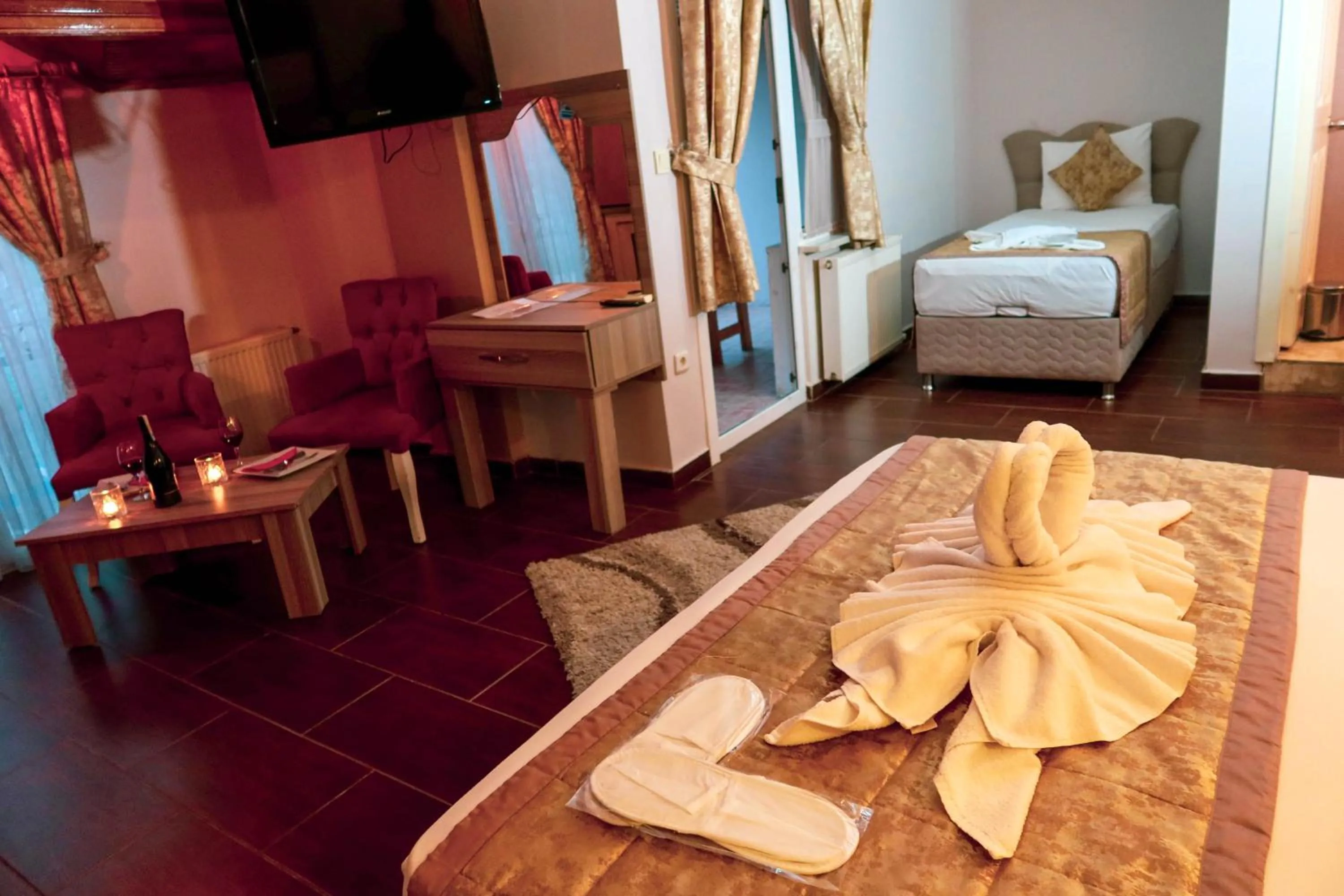 TV and multimedia, Bed in Ağva Carpediem Otel