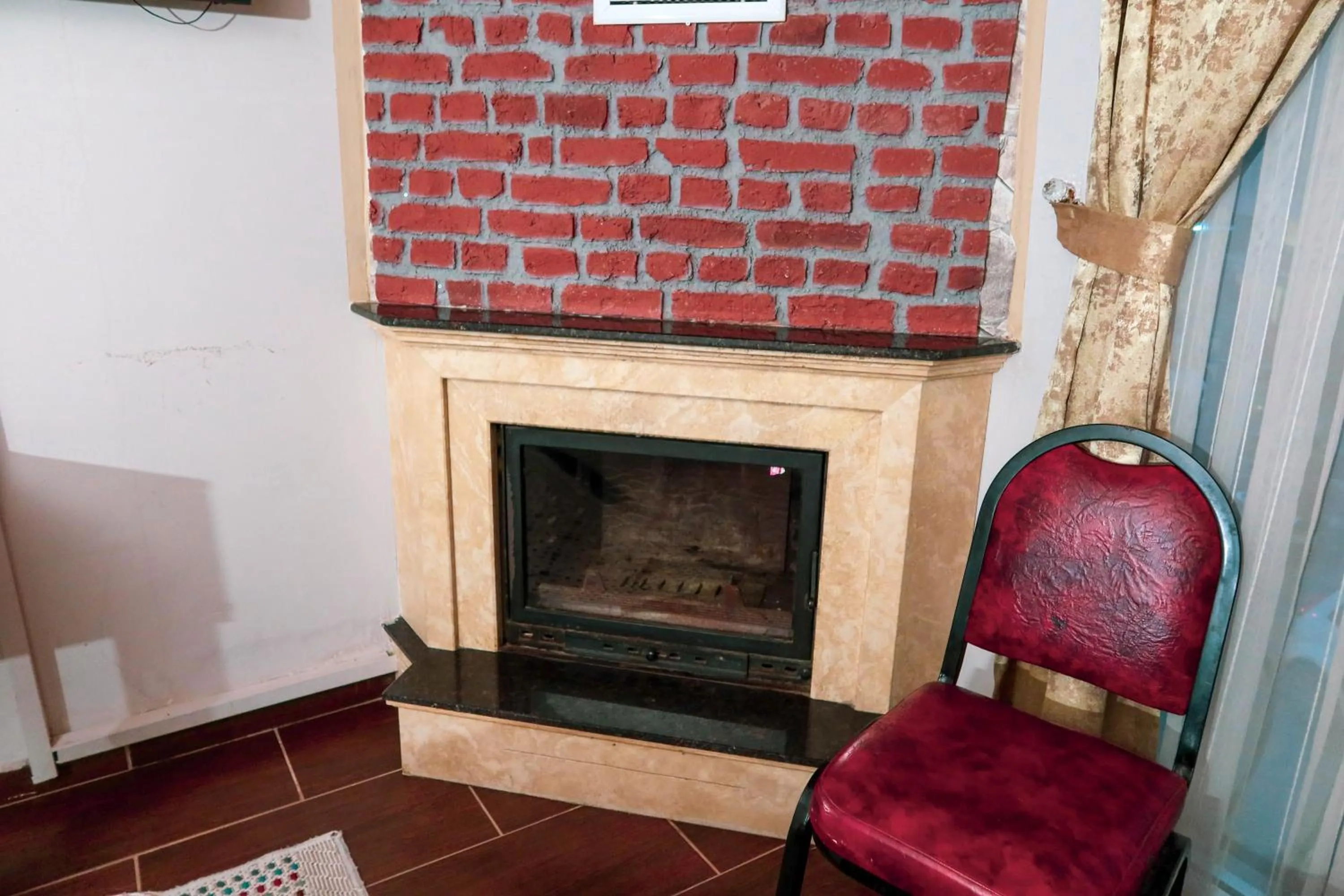fireplace in Ağva Carpediem Otel