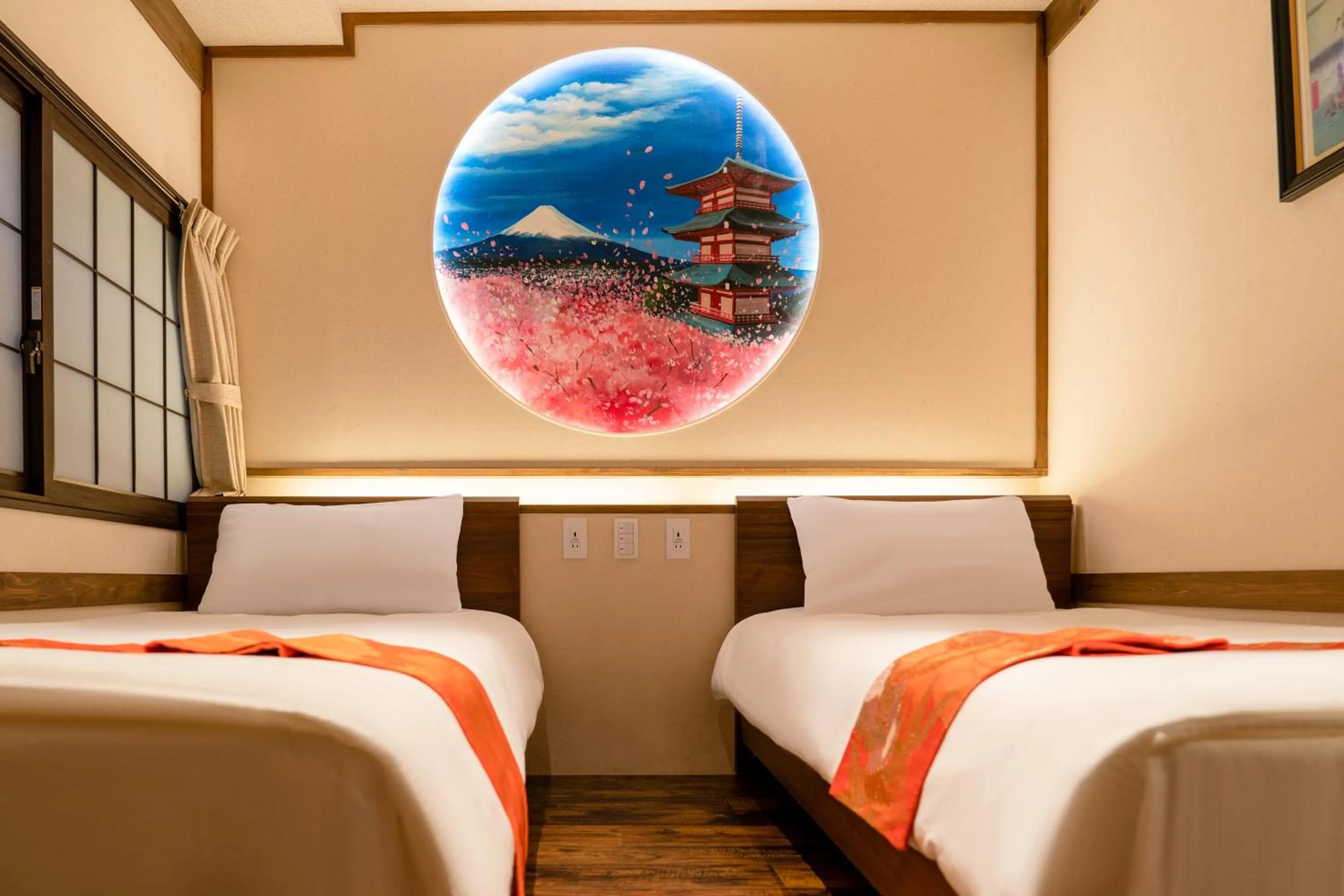 Bed in 都電屋 TodenHotel