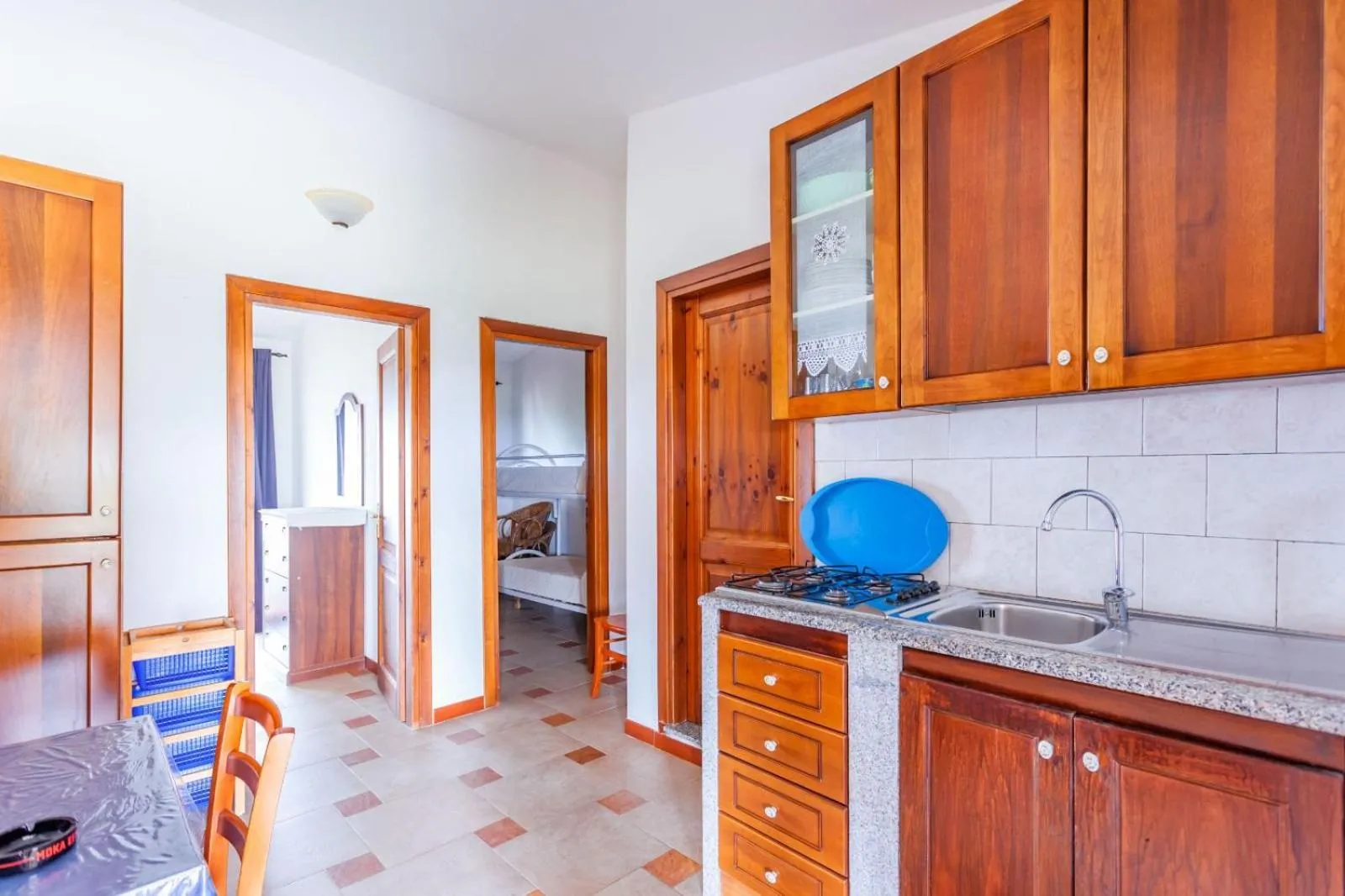 Kitchen or kitchenette in Comino Alto Agriturismo e Appartamenti