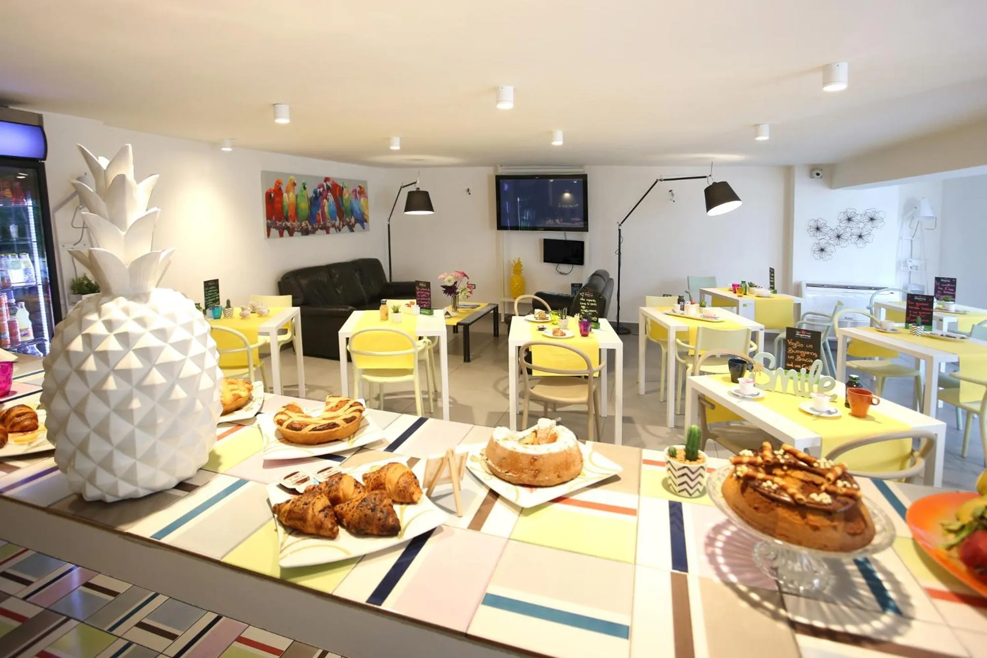 Italian breakfast in Albergo Del Pino