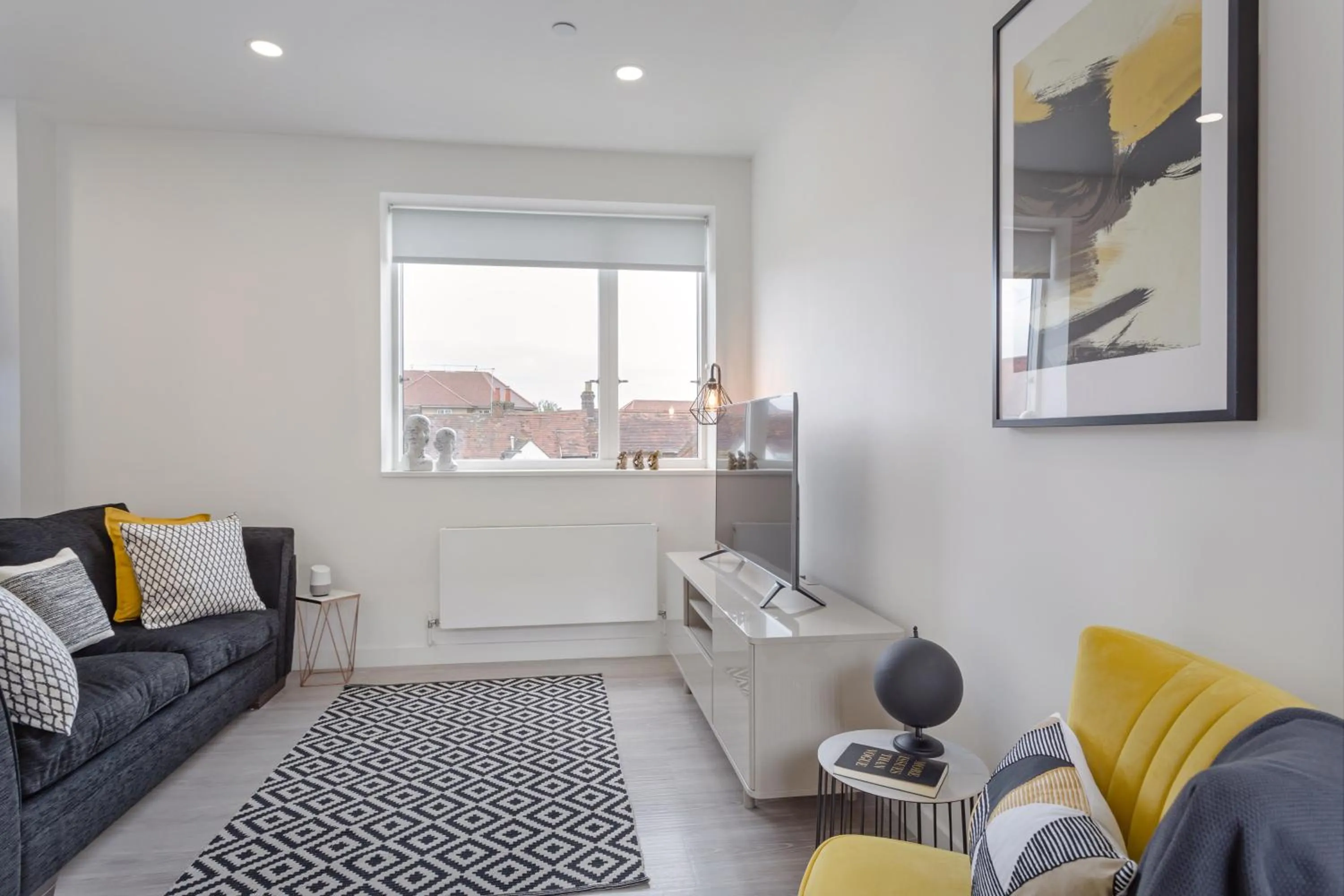 Living room in Luxury Serviced Apartments Stevenage, Hertfordshire